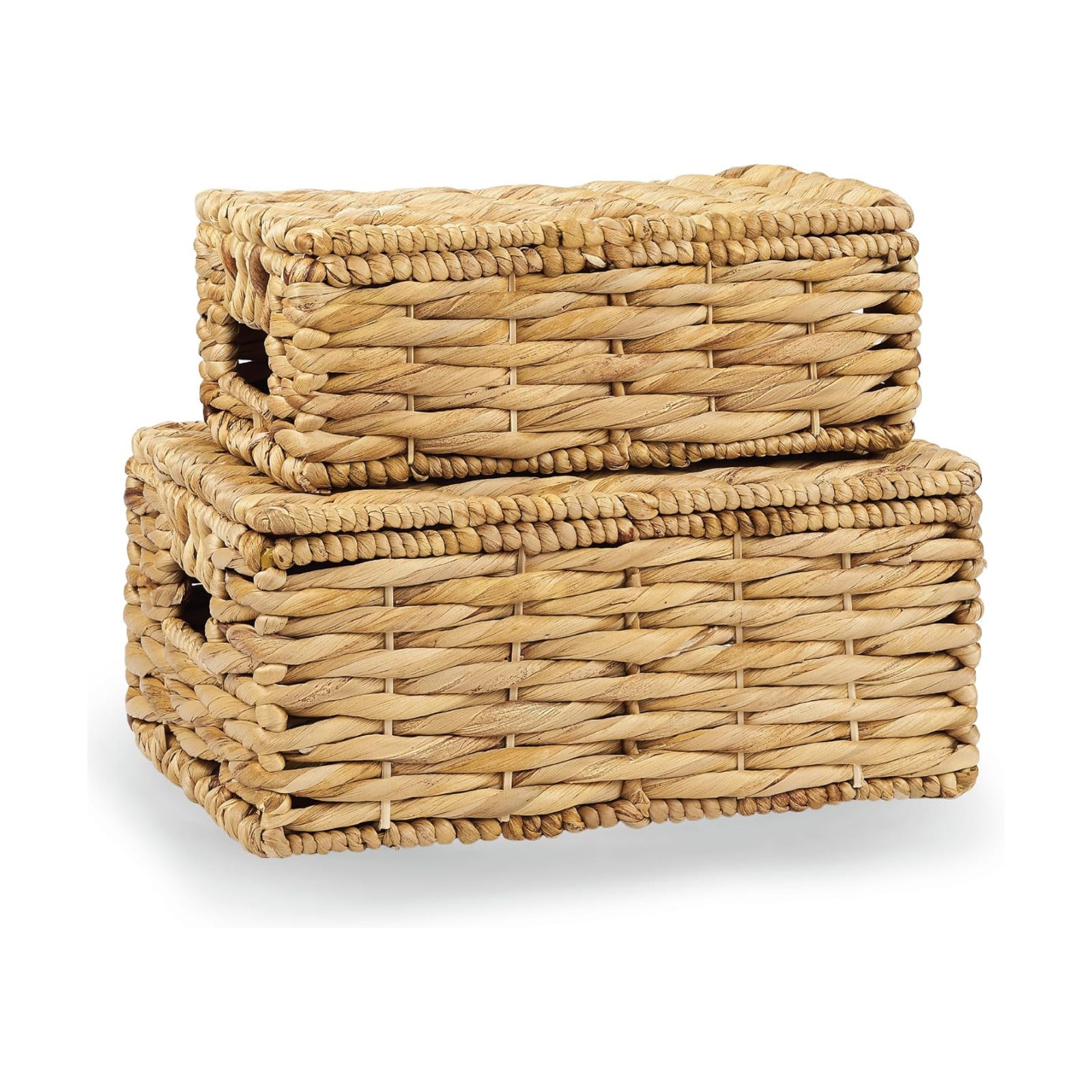 Woven Basket / Wicker Baskets / Natural / Set of 2
