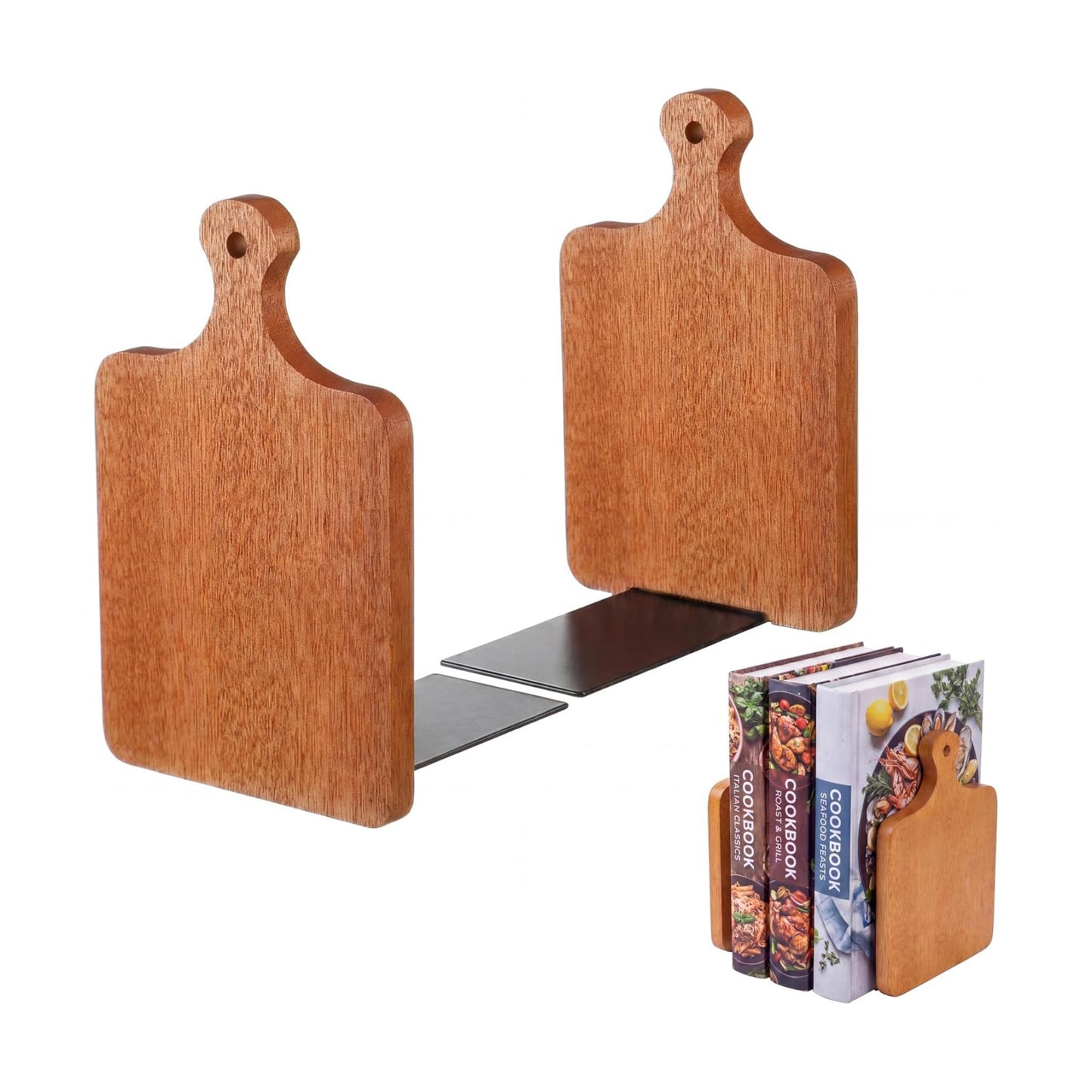 Wood Bookends / Brown / Ebony