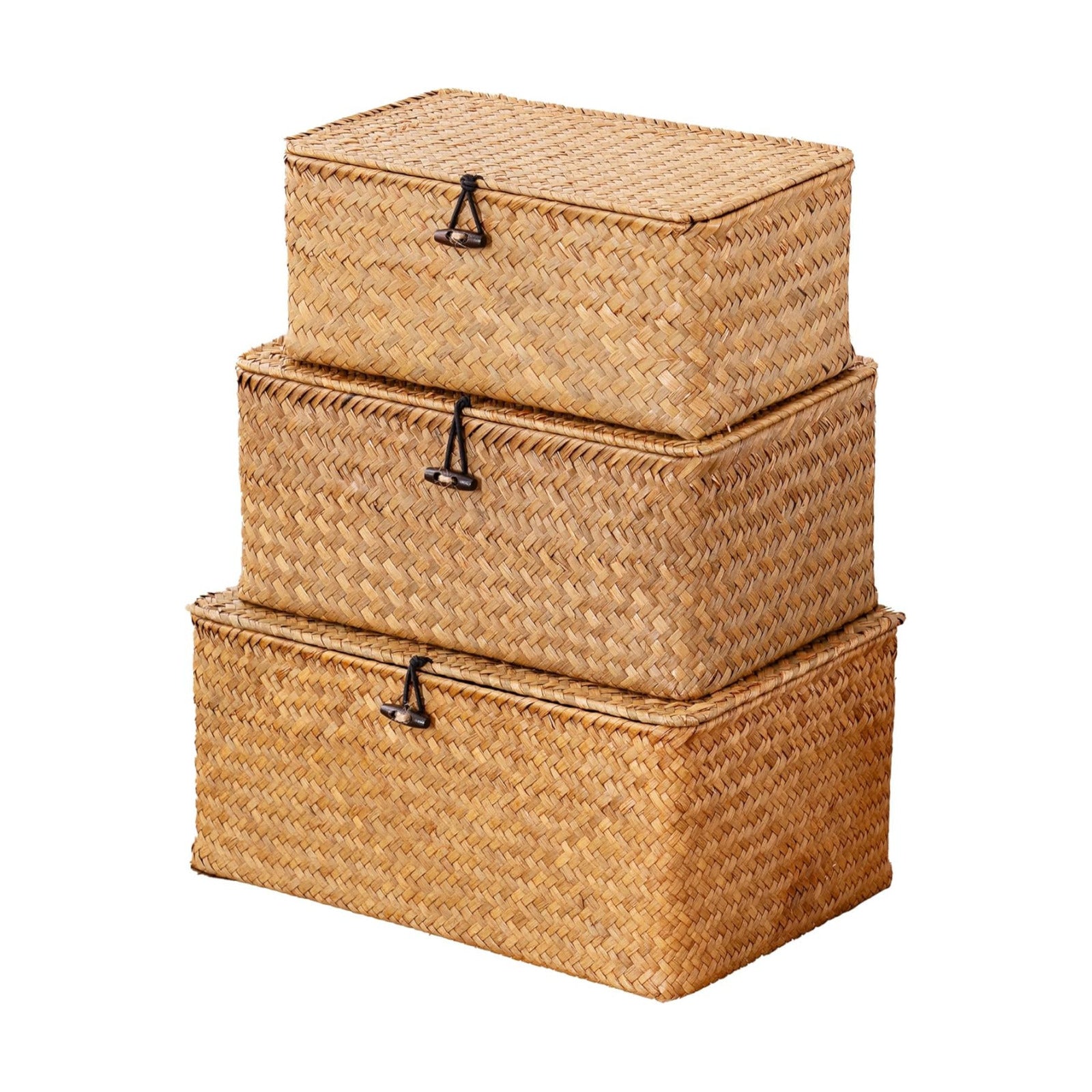 Natural Seagrass Bin / Natural* / Set of 3