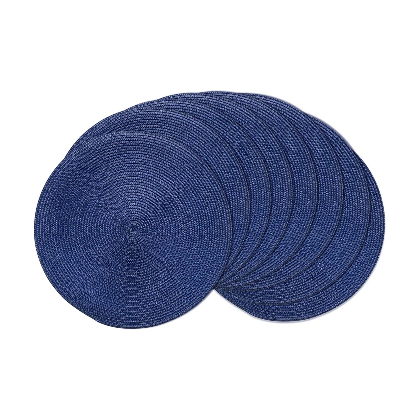 AHHFSMEI Round Placemats Set of 8 Heat Resistant Washable Non-Slip Woven Braided Table Mats for Dining Table Kitchen &