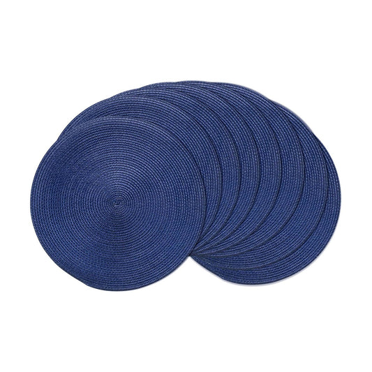 AHHFSMEI Round Placemats Set of 8 Heat Resistant Washable Non-Slip Woven Braided Table Mats for Dining Table Kitchen &
