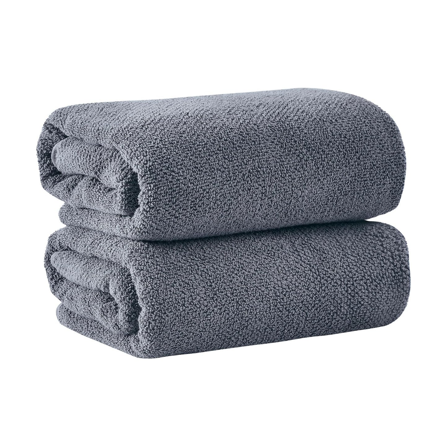 Great Bay Home 100% Cotton Oversized 2 Pack 68x35 Extra Large Towel Set - Absorbent, Quick-Drying, Durable Oversized