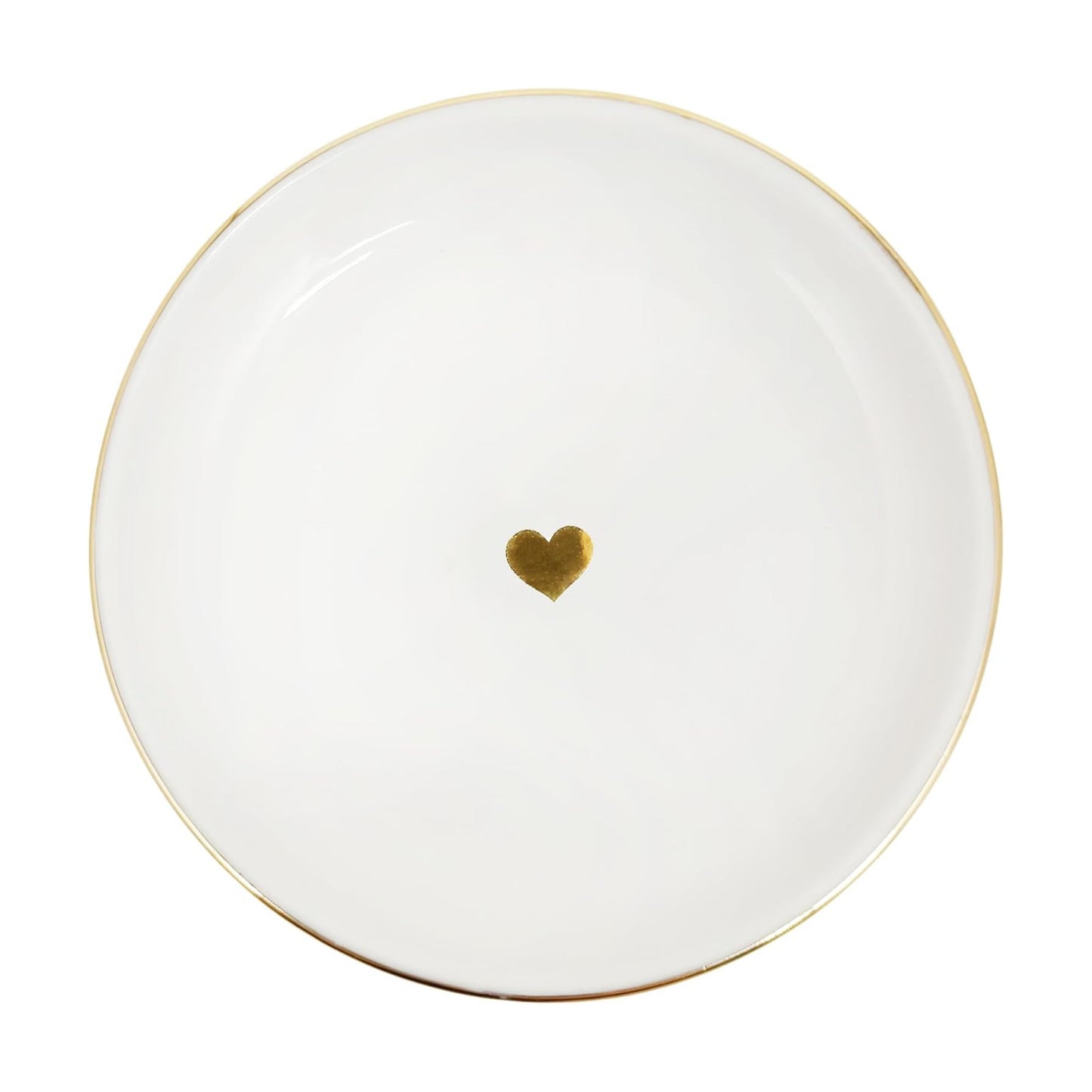 Jewelry Dish Tray / Gold Heart