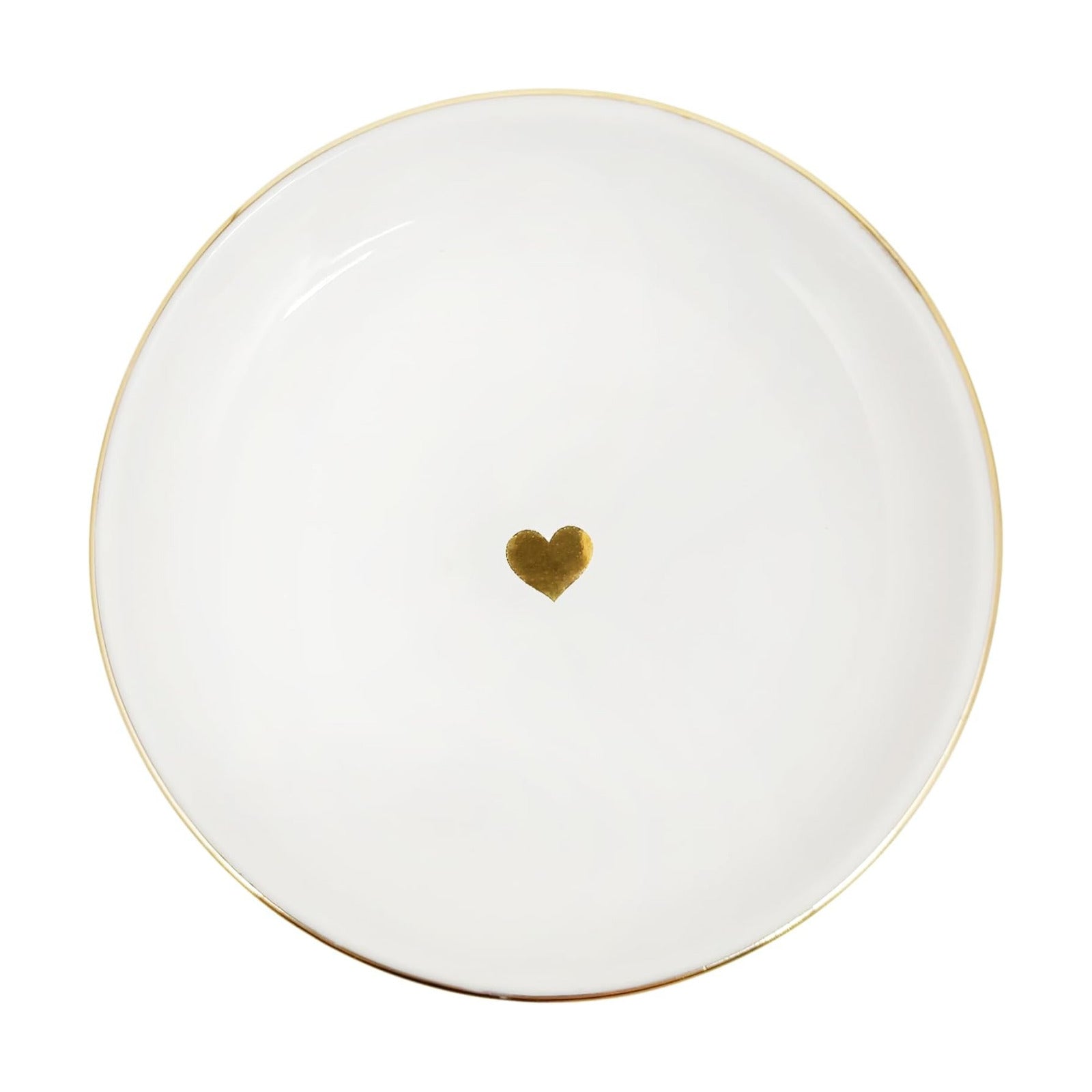 Jewelry Dish Tray / Gold Heart