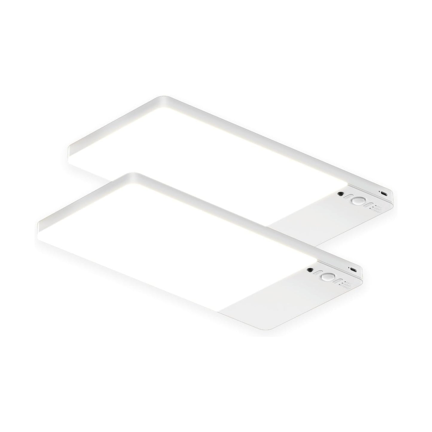 2 Pack Rechargeable Motion Sensor Ceiling Light, Cordless Closet Light | Upgraded Closet Lights with 12000mAh Battery