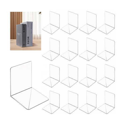 Acrylic Bookends / Book Ends Acrylic Bookends / Clear / Set of 16