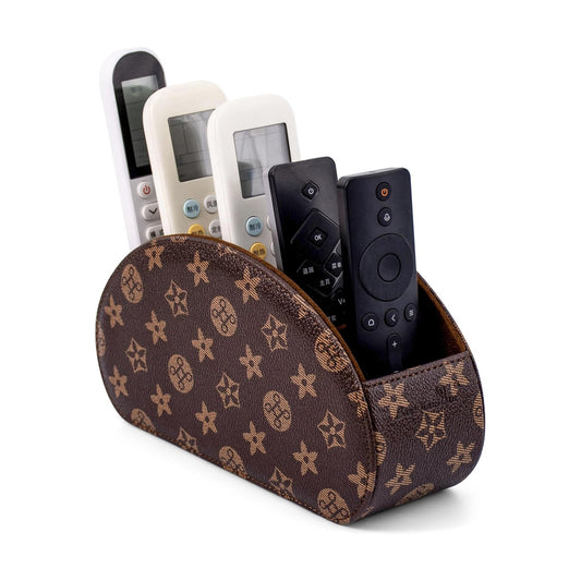 Remote Control Holders Organizer Box / Brown+khakif / S