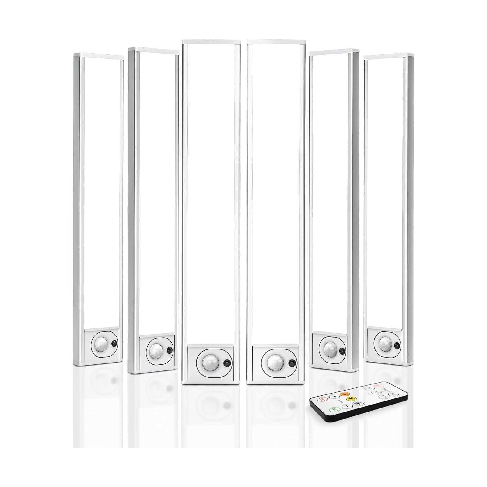 6Pack 12inch Under Cabinet Lighting, Rechargeable Motion Sensor Light Wireless Indoor, Dimmable 3 Color Temps Closet