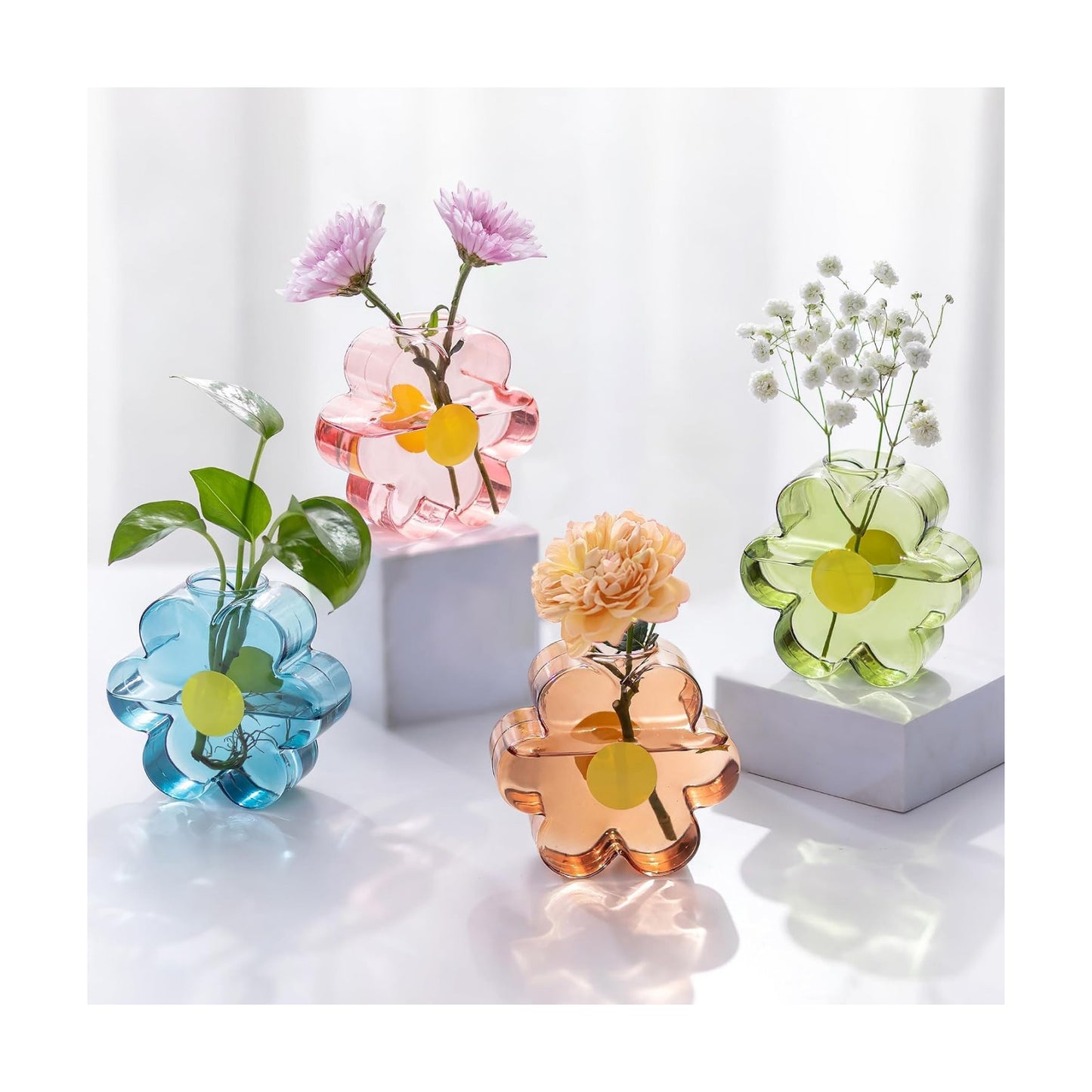 Glass Bud Vases for Centerpieces