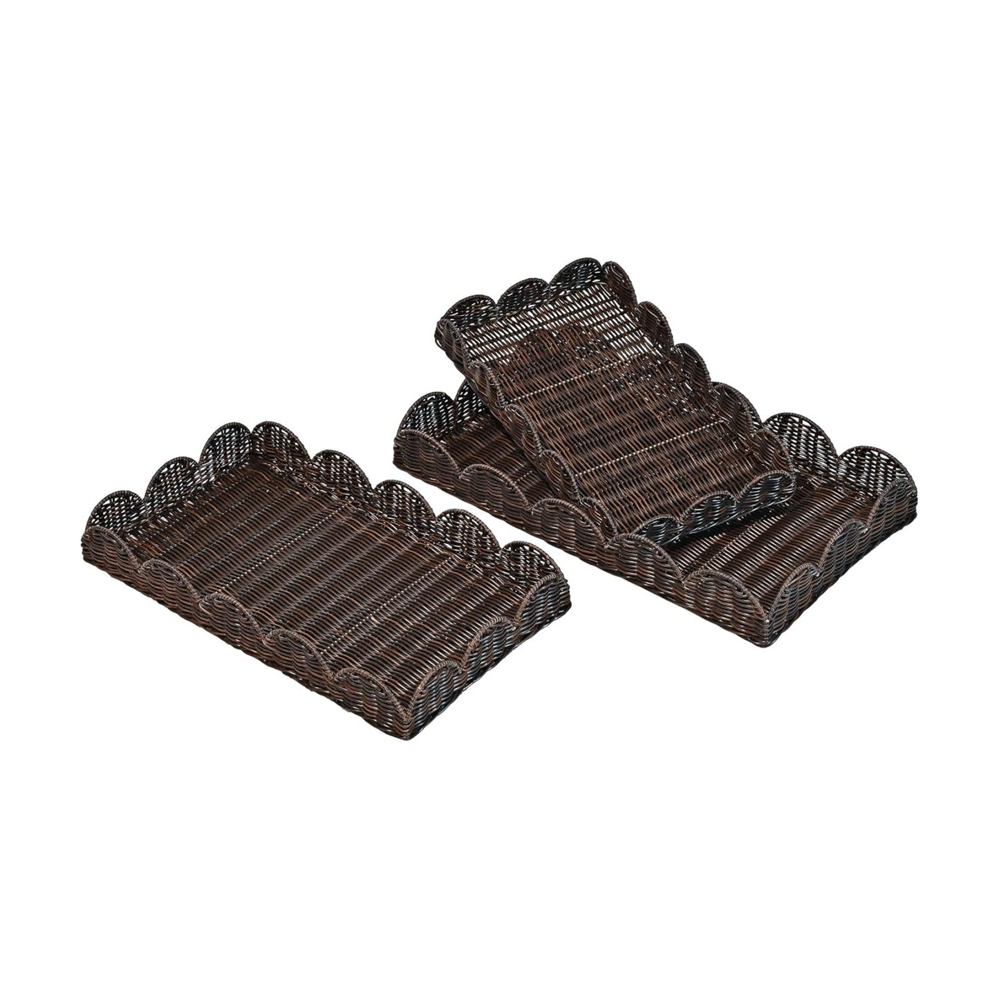 TRY2001B- Parker Southwestern / 23.62 In. W x 13.78 In. D x 3.15 In. H / Dark Brown / Set of 3