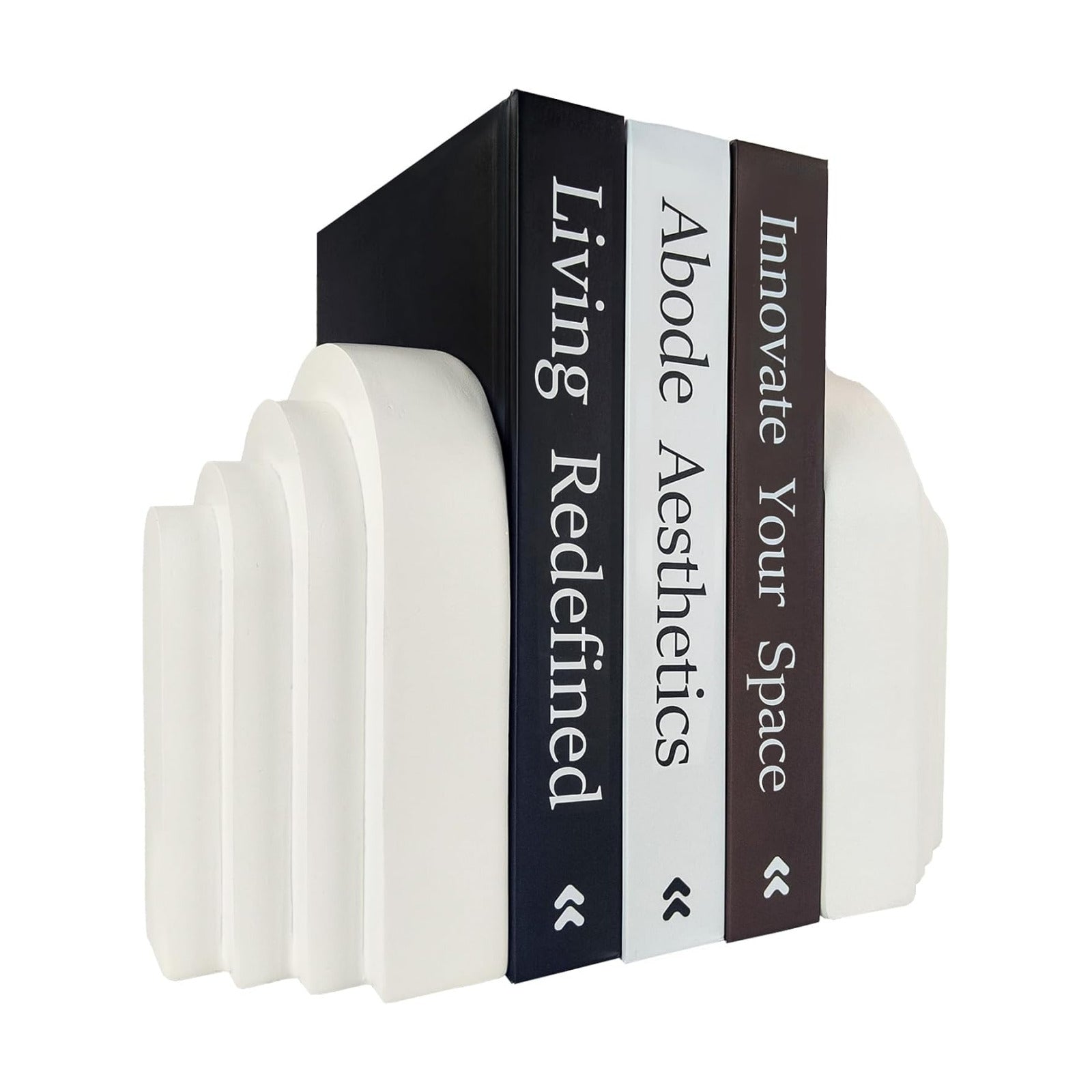 Book Stopper / Heavy Duty Book end / Cream White