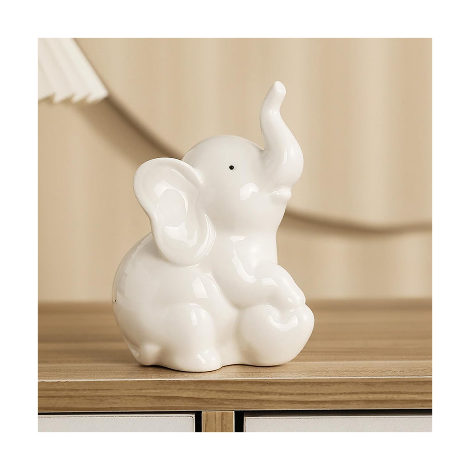 White Elephant Statue / White Upgraded Large
