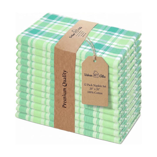 Urban Villa Cloth Napkins Cotton 20x20 (Set of 12) Stpat