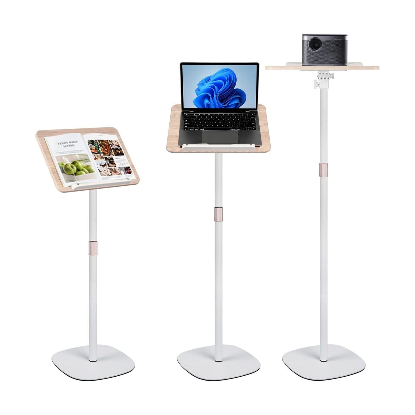 Adjustable Floor Book Stand Height From20'-51‘ and Angle, Music Stand,Reading Stand for Tablet Bibles, Recipes