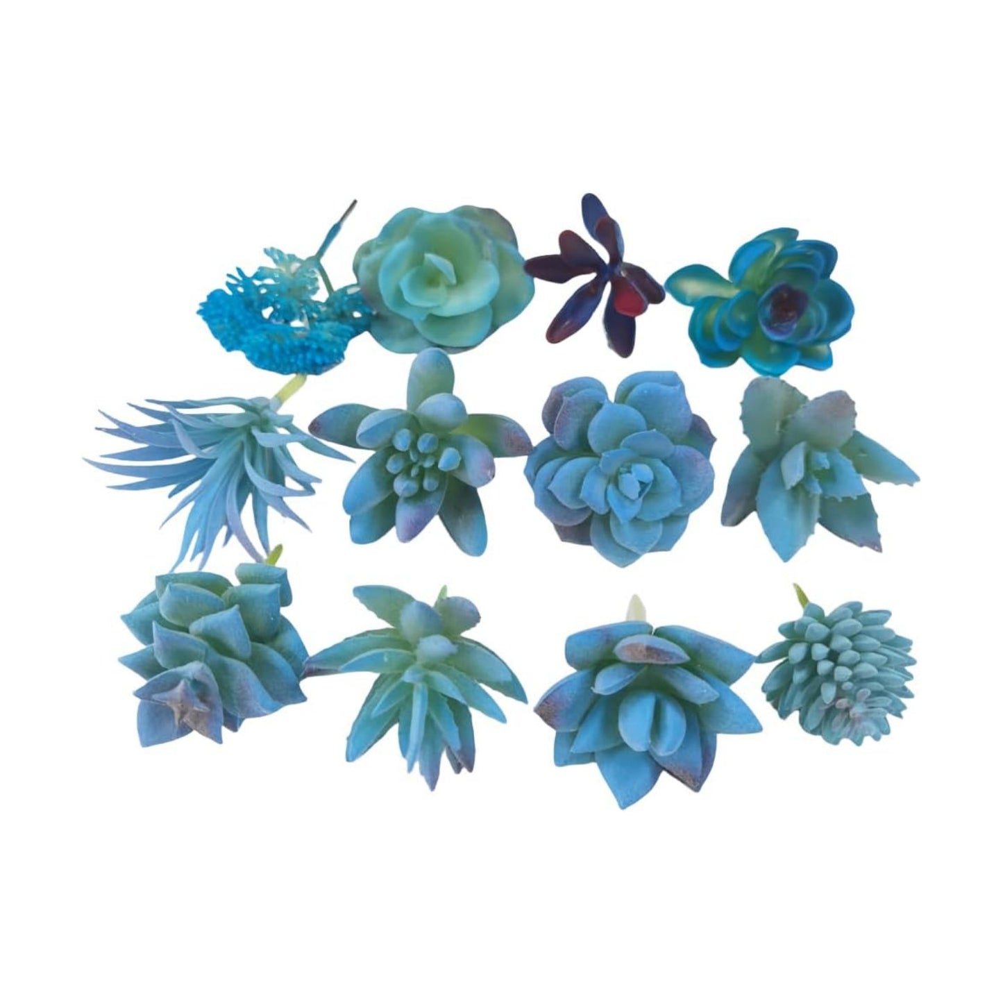 Artificial Air Plants that Look Real / Blue / Set of 12