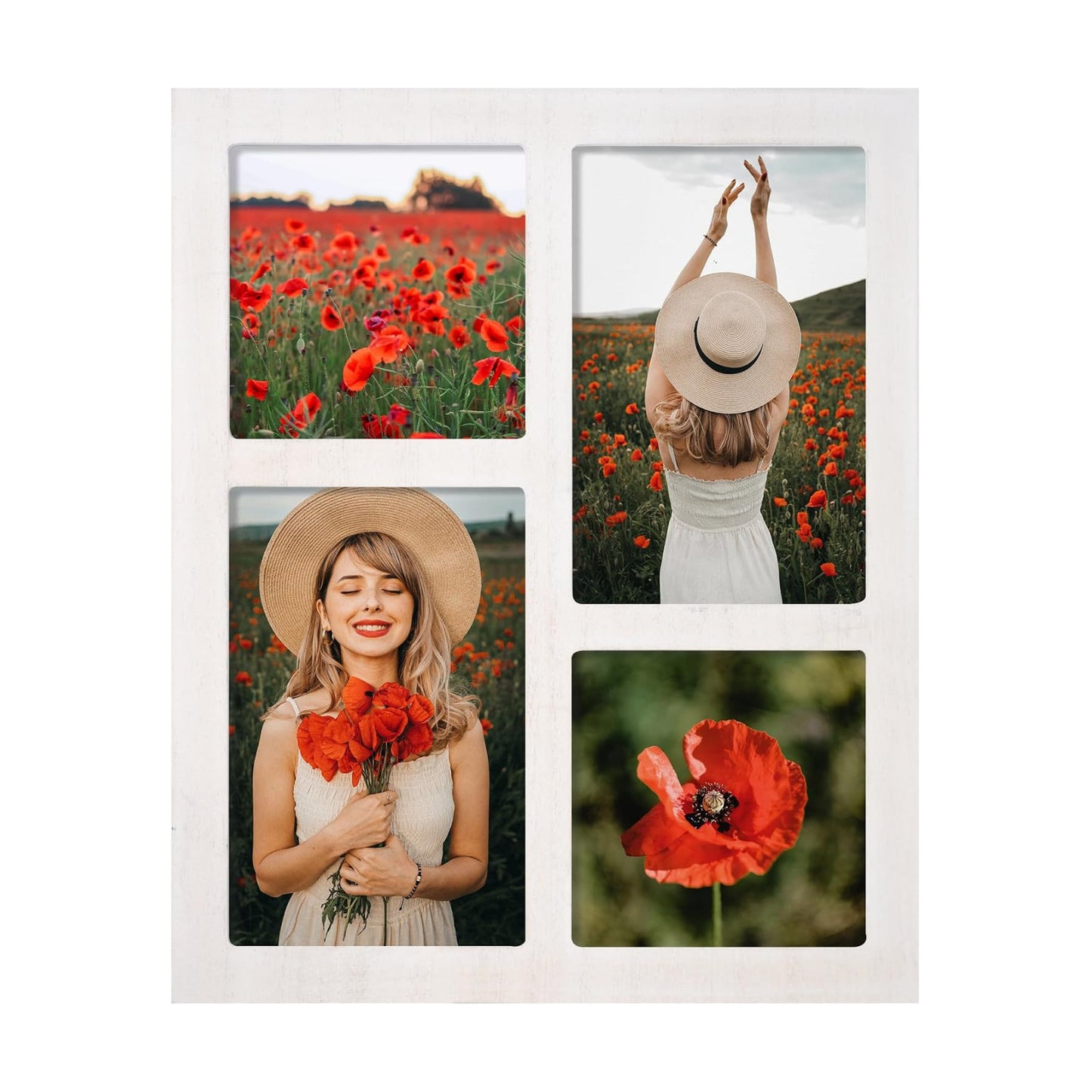 YESKAY Picture Frame Collage 4x6 and 4x4 Photos Display, 4x6 Multiple Photo Collage Frames with Tempered Glass, Family