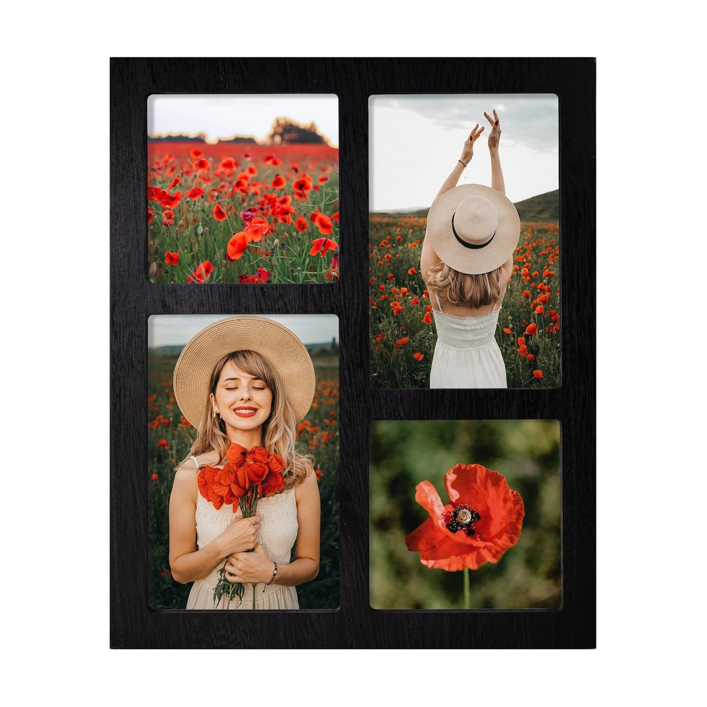 YESKAY Picture Frame Collage 4x6 and 4x4 Photos Display, Multiple Photo Frames with Tempered Glass, Family Picture