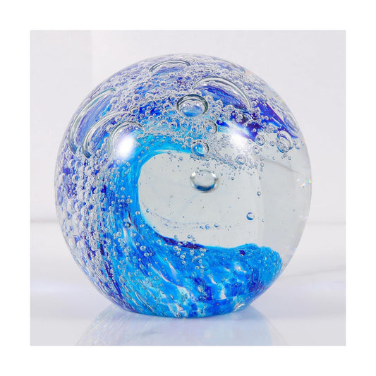 Glass Collectible Figurines Spere / Sky Blue