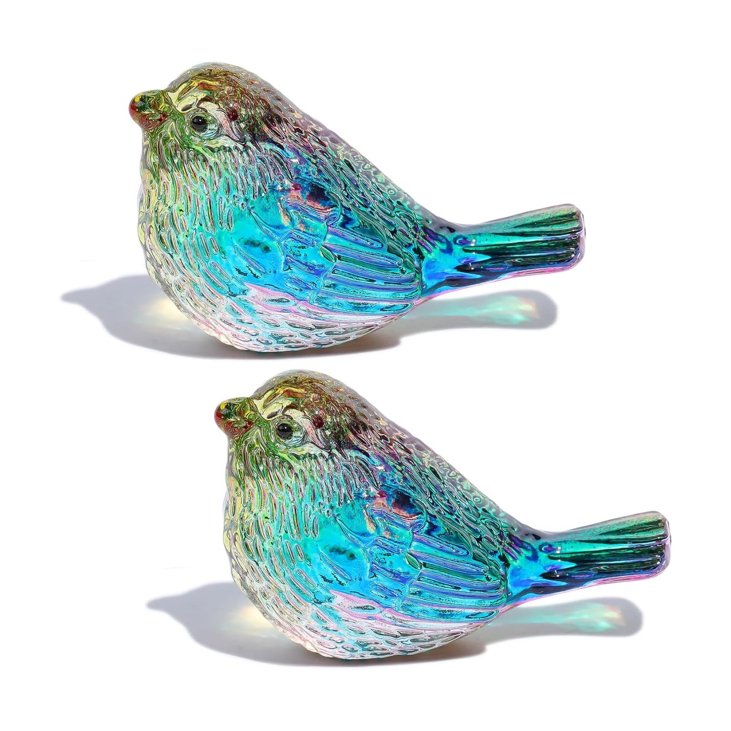 Crystal Birds Gifts for Women Men Bird Lovers Glass Bird Handmade Animal / Multicolor / Set of 2
