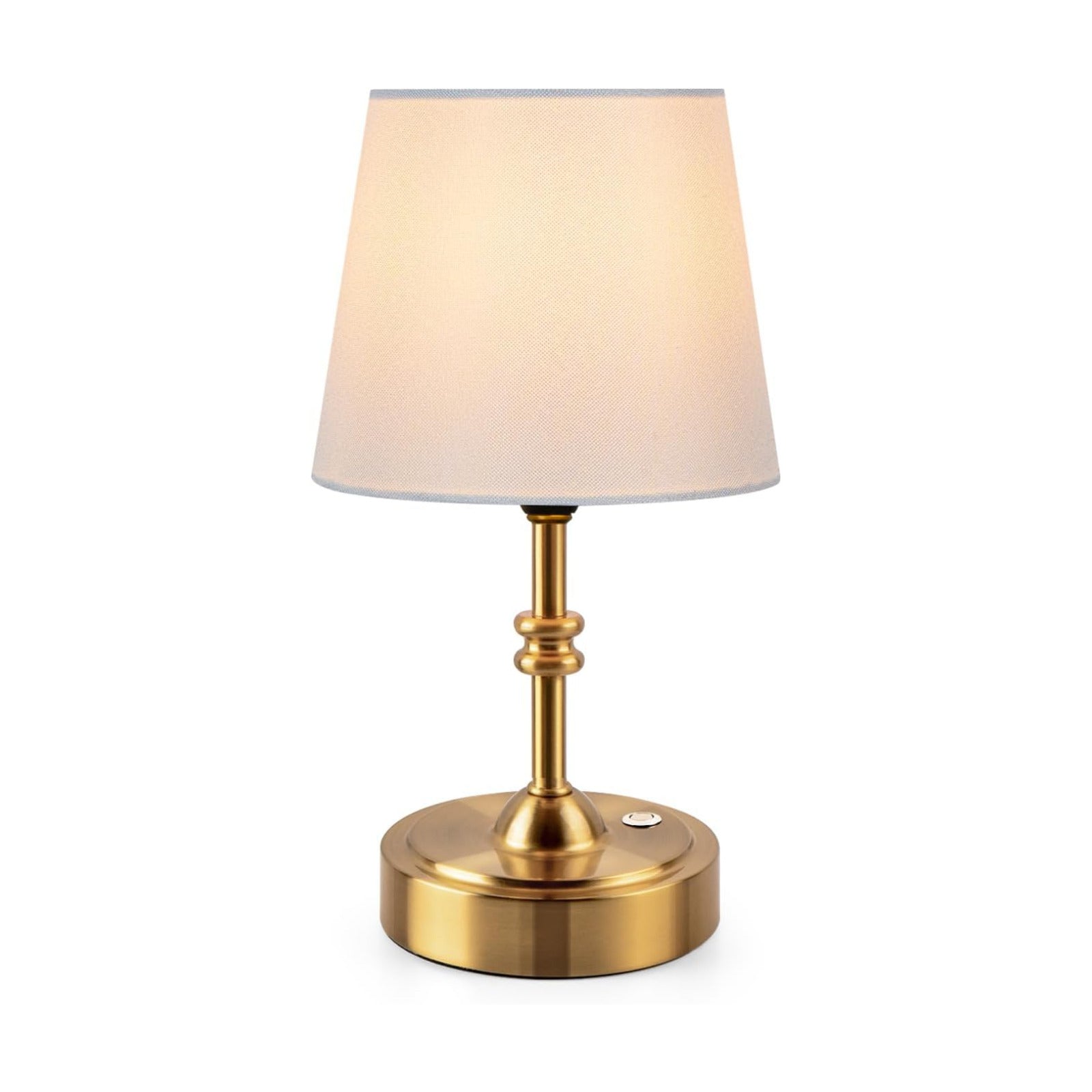 ONEWISH Small Cordless Lamp Dimmable-Battery Operated Table lamp, 4000mAh Rechargeable, Touch Bedside Lamp with White