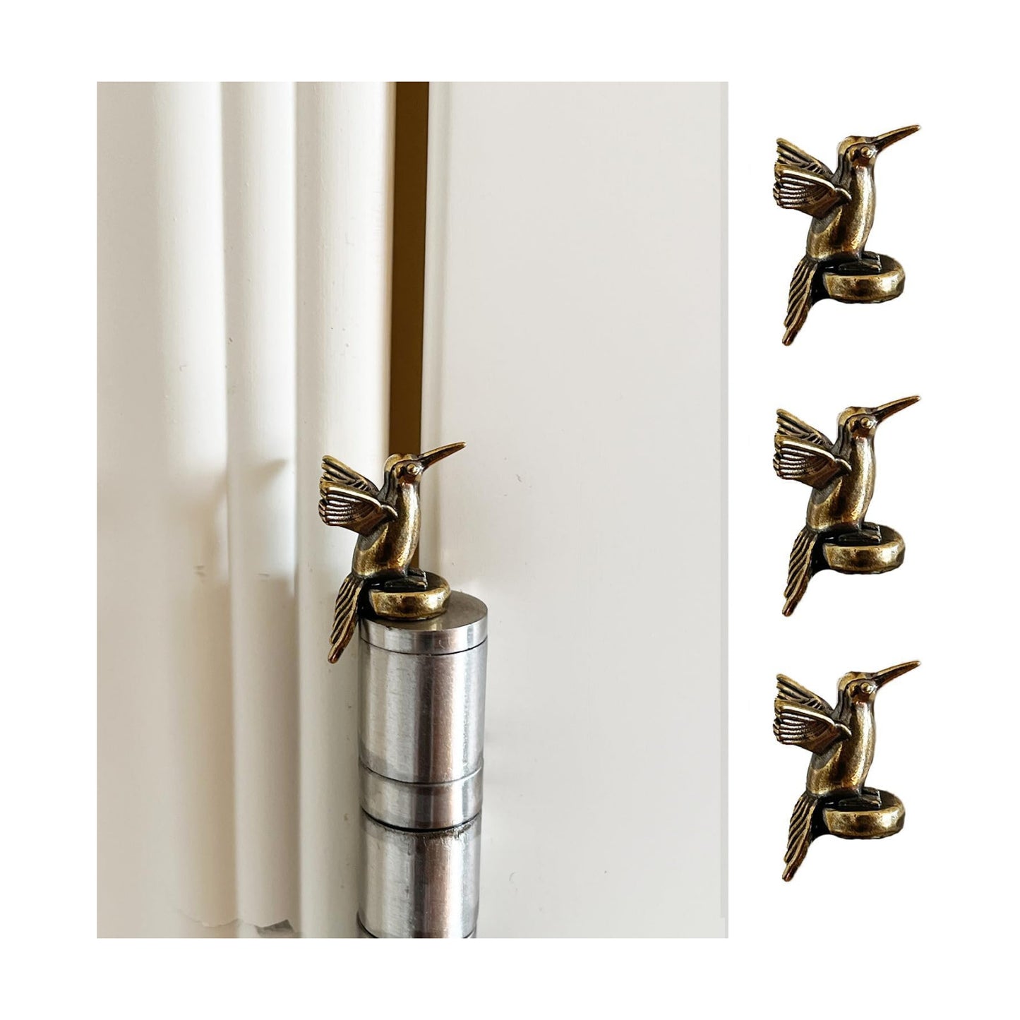 Magnetic Hinge Head Toppers / Hummingbird / Set of 3