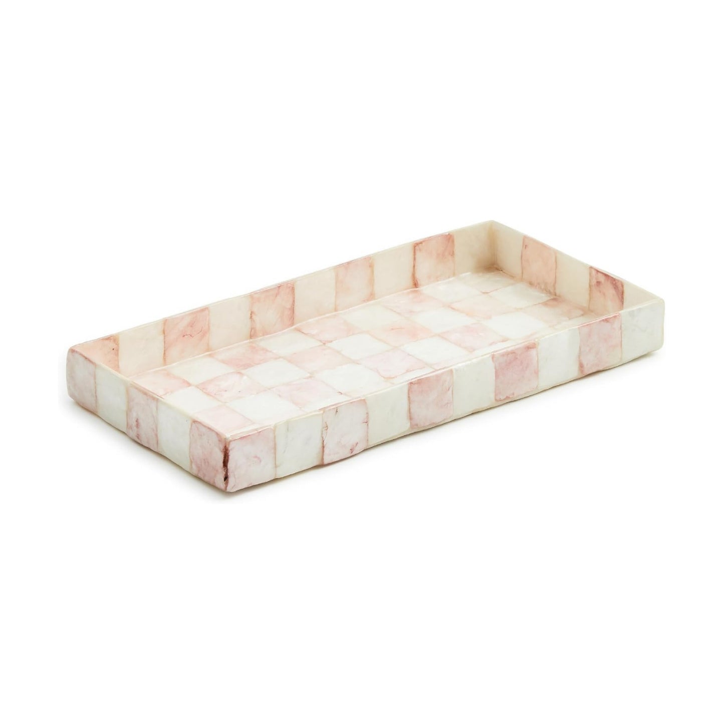 Capiz Vanity Tray / Rosy Check / Pink