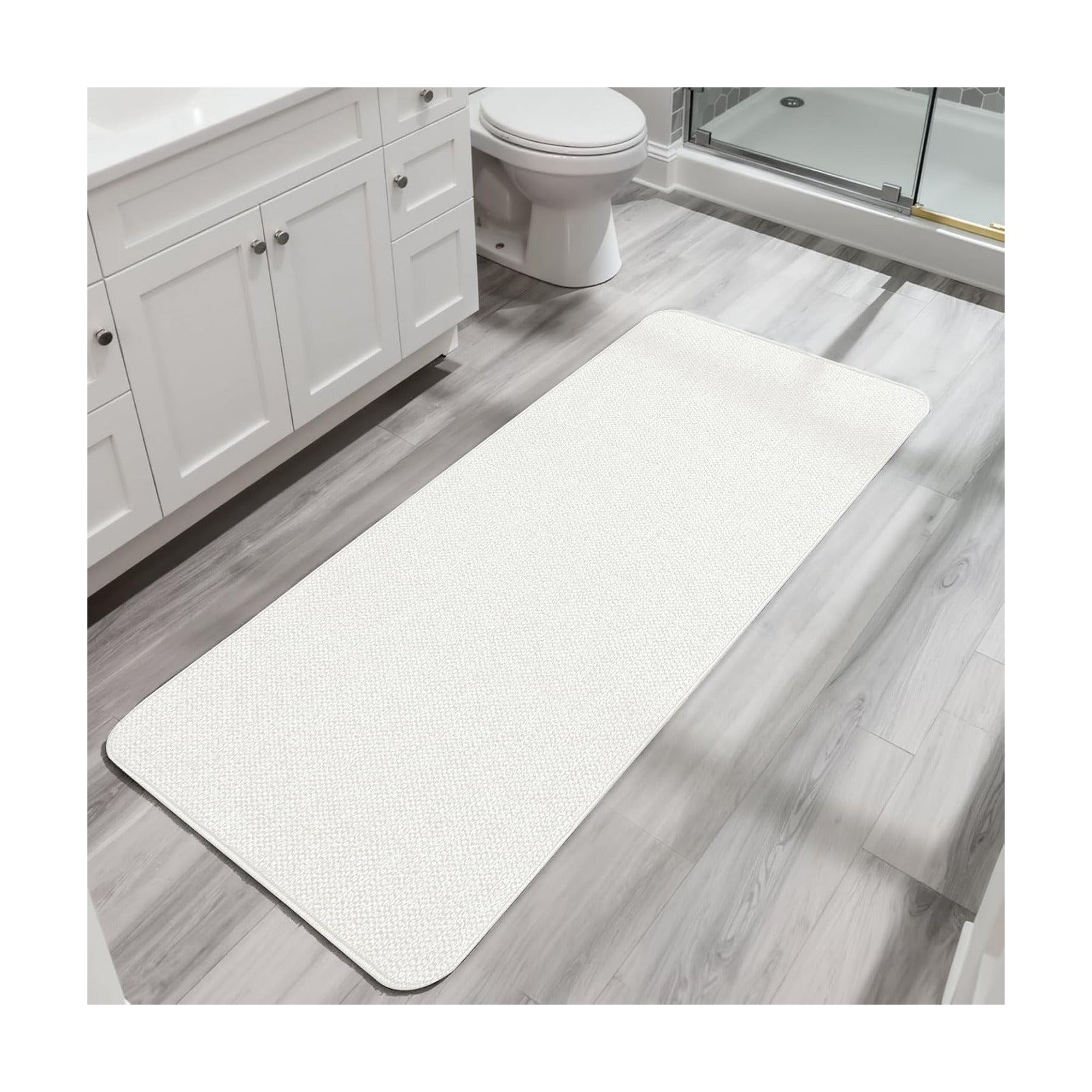 Bath Mat,Ultra Thin Bathroom Runner Rugs,Large Bath Mats for Bathroom,Quick Dry,Non-Slip,Machine Washable,Low Pile,Bath