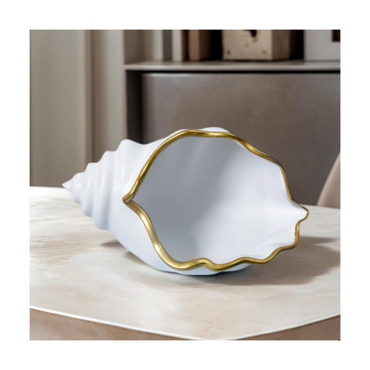 Decorative Bowl Entryway Table Decor Resin Clam Shells Bowls Seashell Beach Console / Shell Bowl