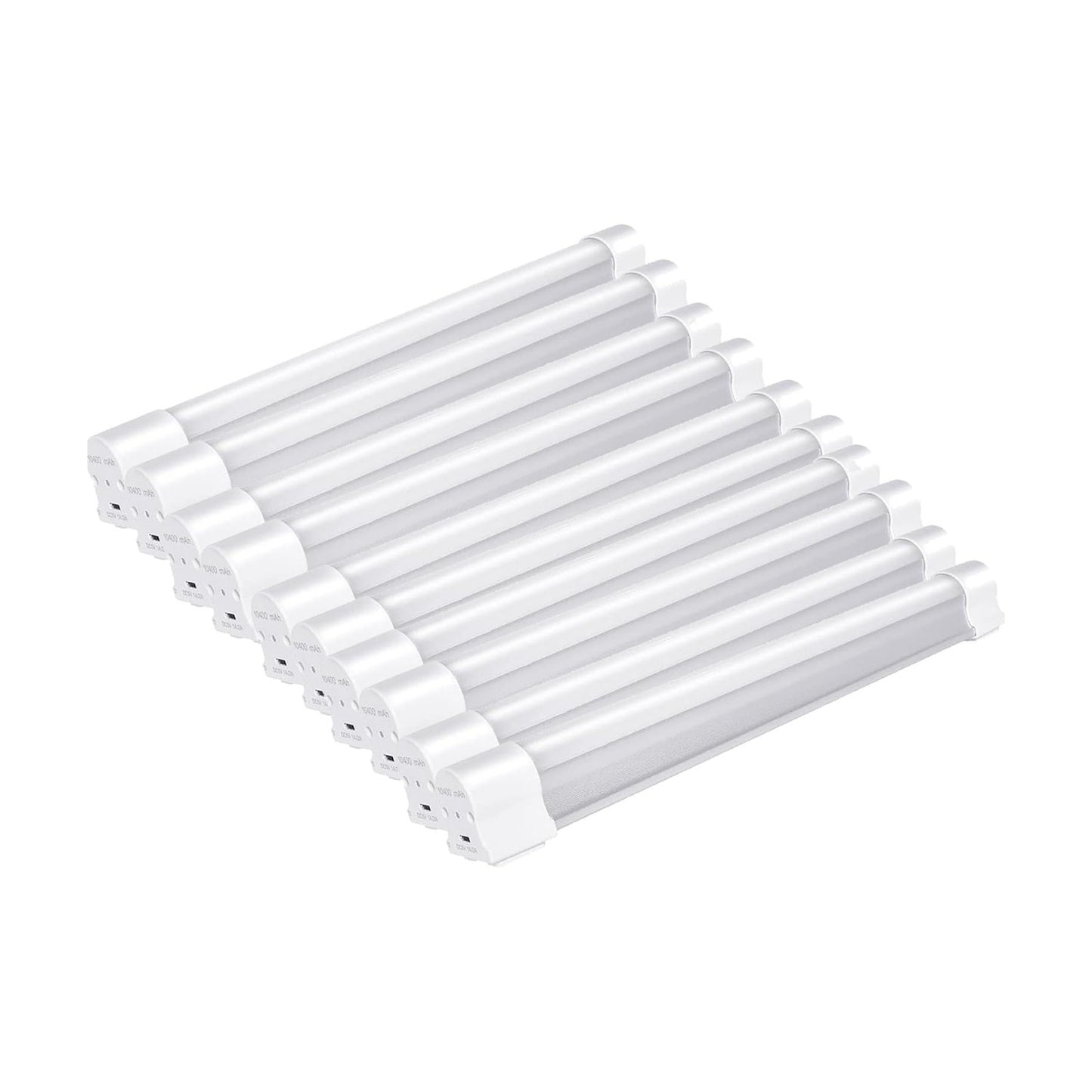LETOUR 10pcs LED Tube Magnetic Light Work Lights 6000Lumens 10400mAh 5 Lighting Options Camping Lantern USB