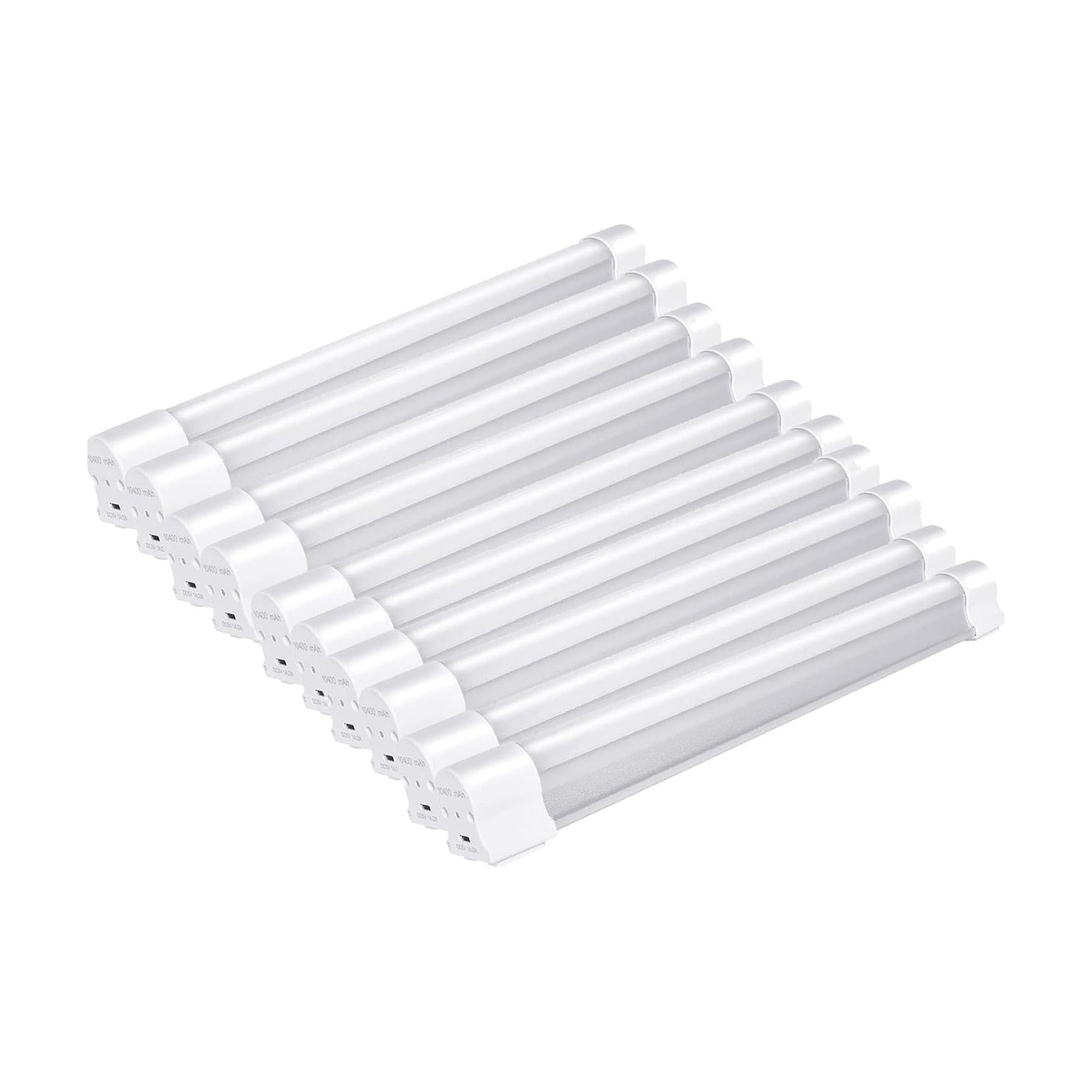 LETOUR 10pcs LED Tube Magnetic Light Work Lights 6000Lumens 10400mAh 5 Lighting Options Camping Lantern USB