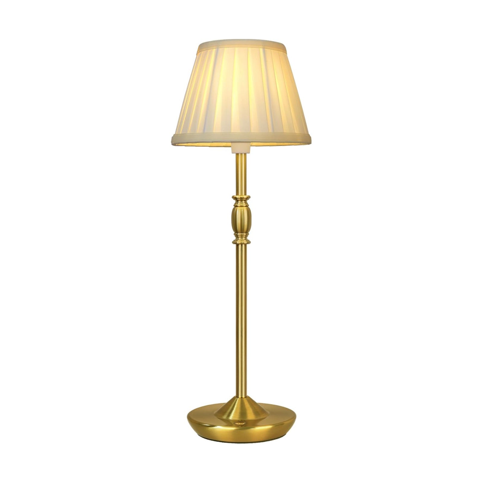 Cordless LED Touch Lamp with Dimmer Portable Small Table Lamp, 18" 2700K Rechargeable Battery Light for Bedside, Dining
