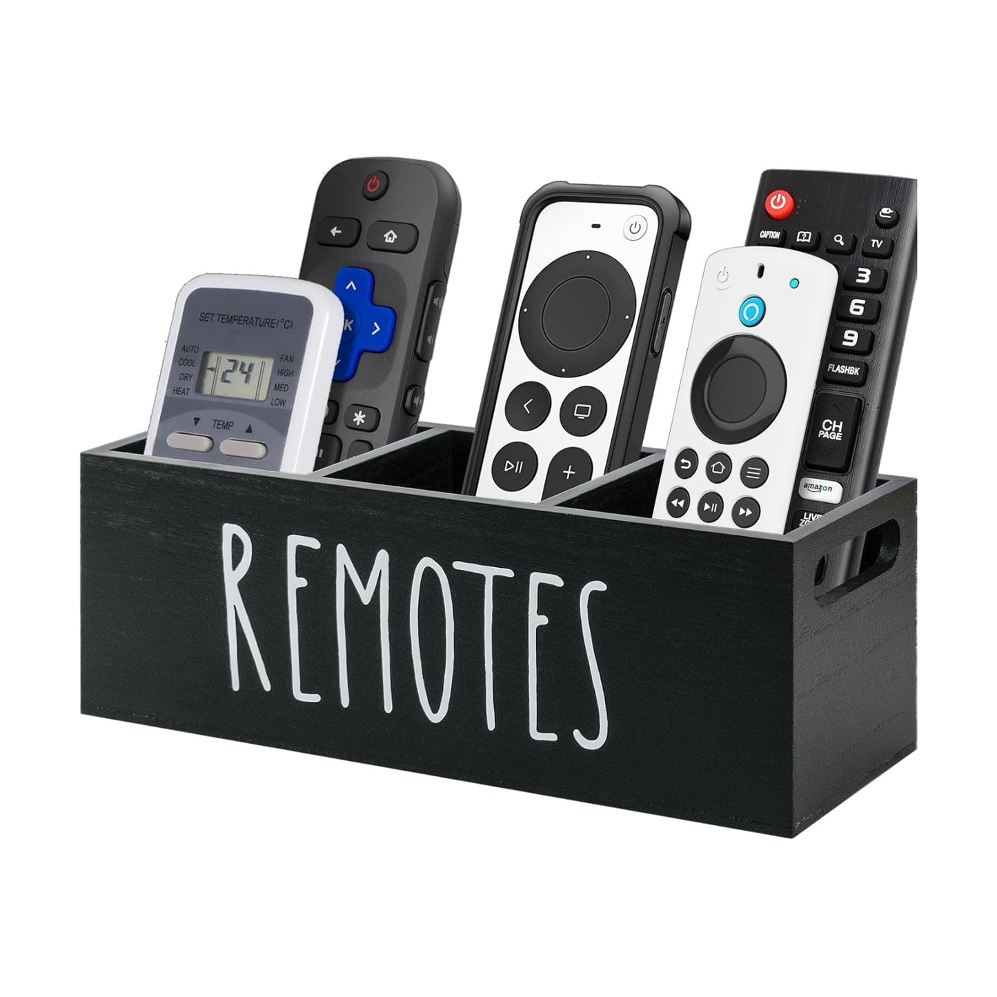 Remote Control Holder / Black-3slot