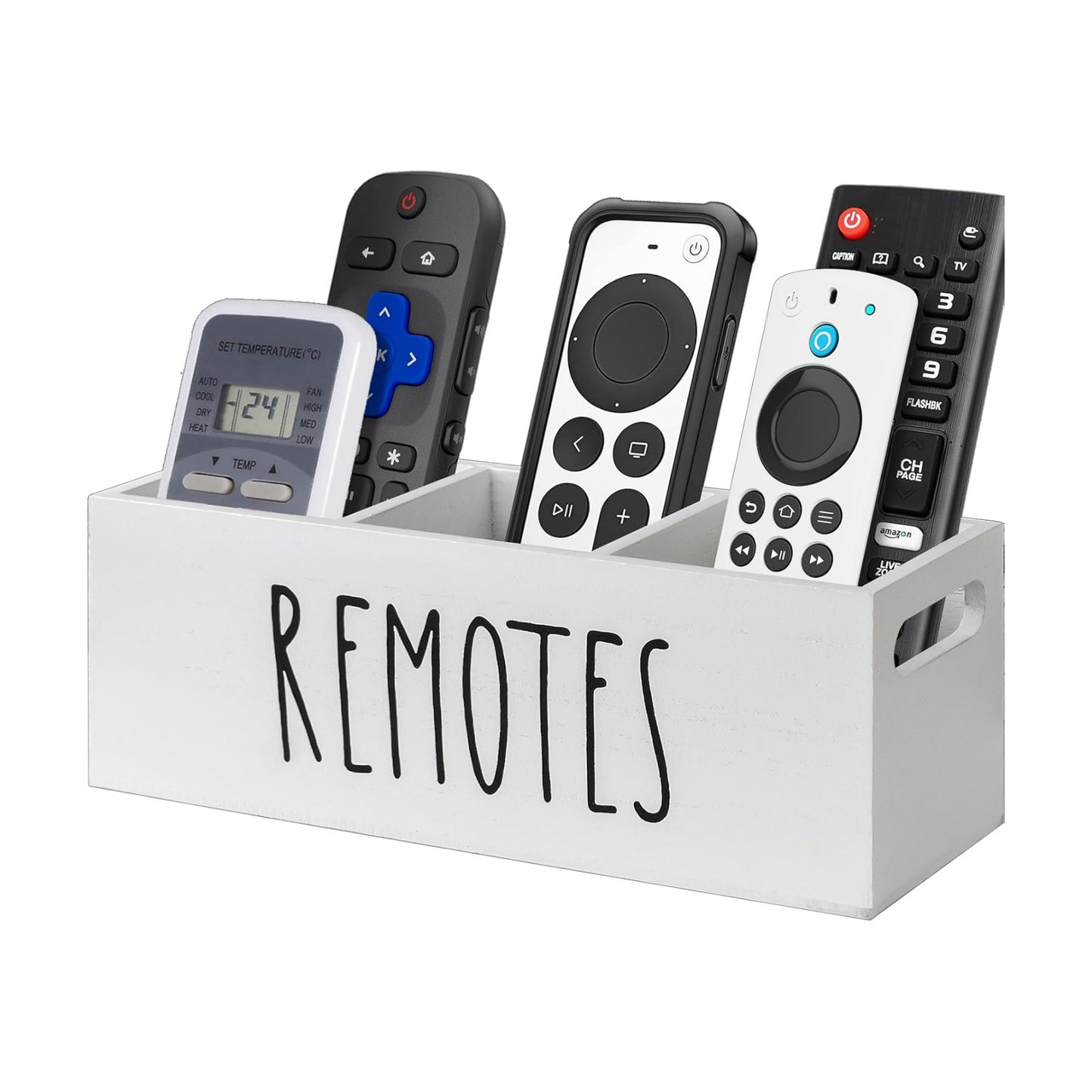 Remote Control Holder / White-3slot