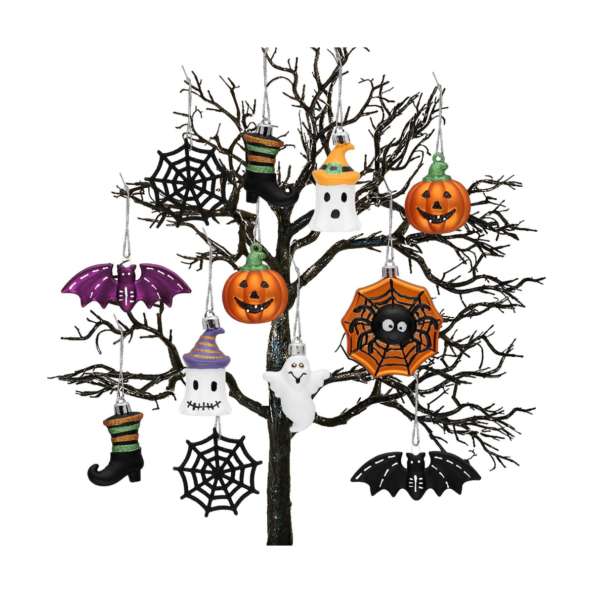 Valery Madelyn Halloween Tree Decorations Shatterproof Ornament Indoor 20ct