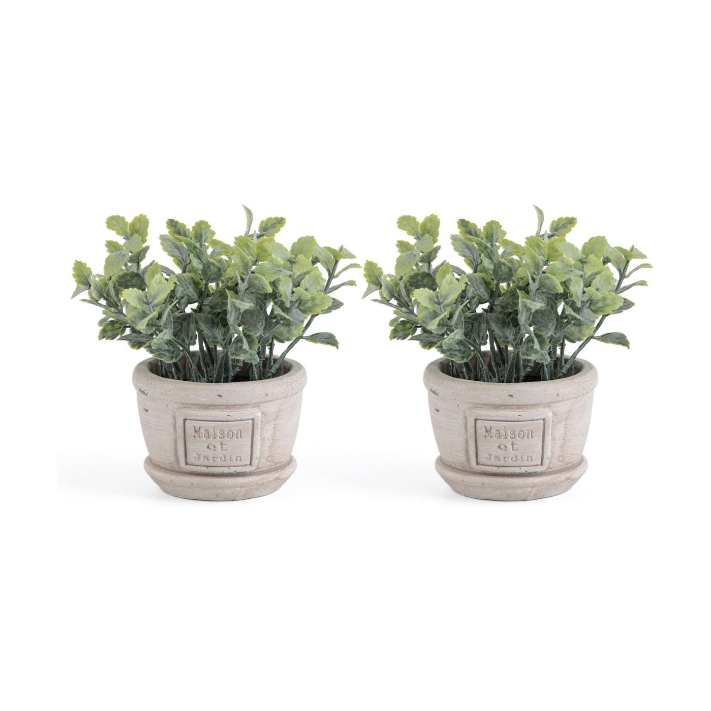 Small Artificial Plants / Mint / Set of 2