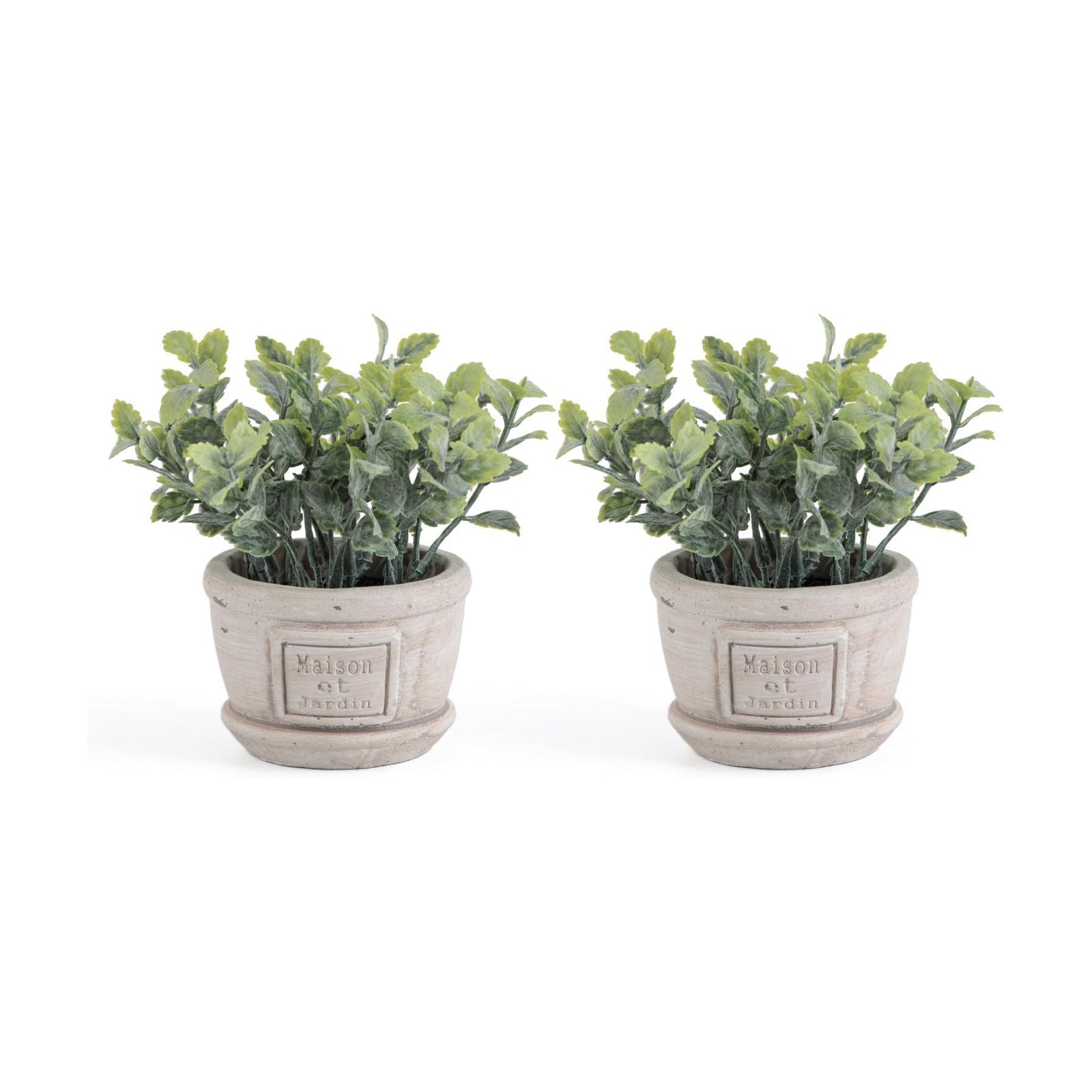Small Artificial Plants / Mint / Set of 2