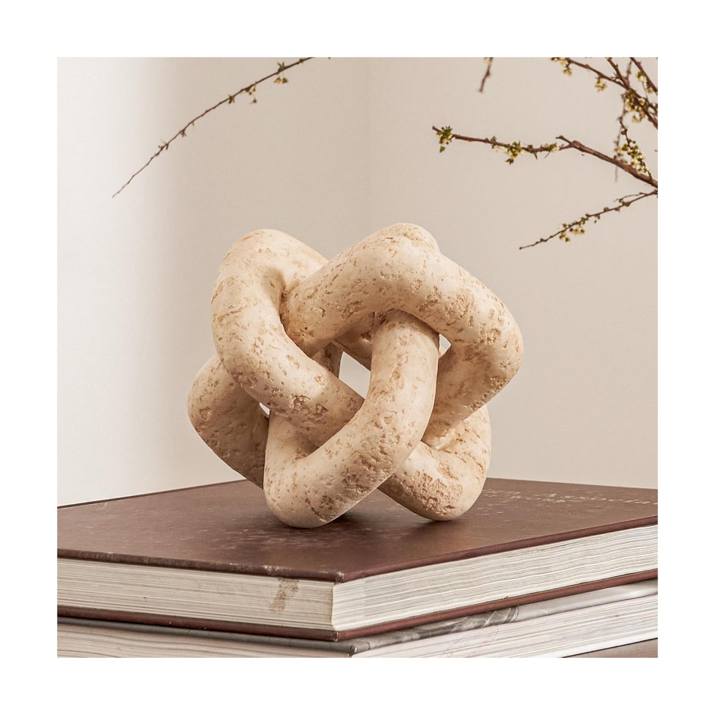 Boho Resin Chain Link Decor / Beige