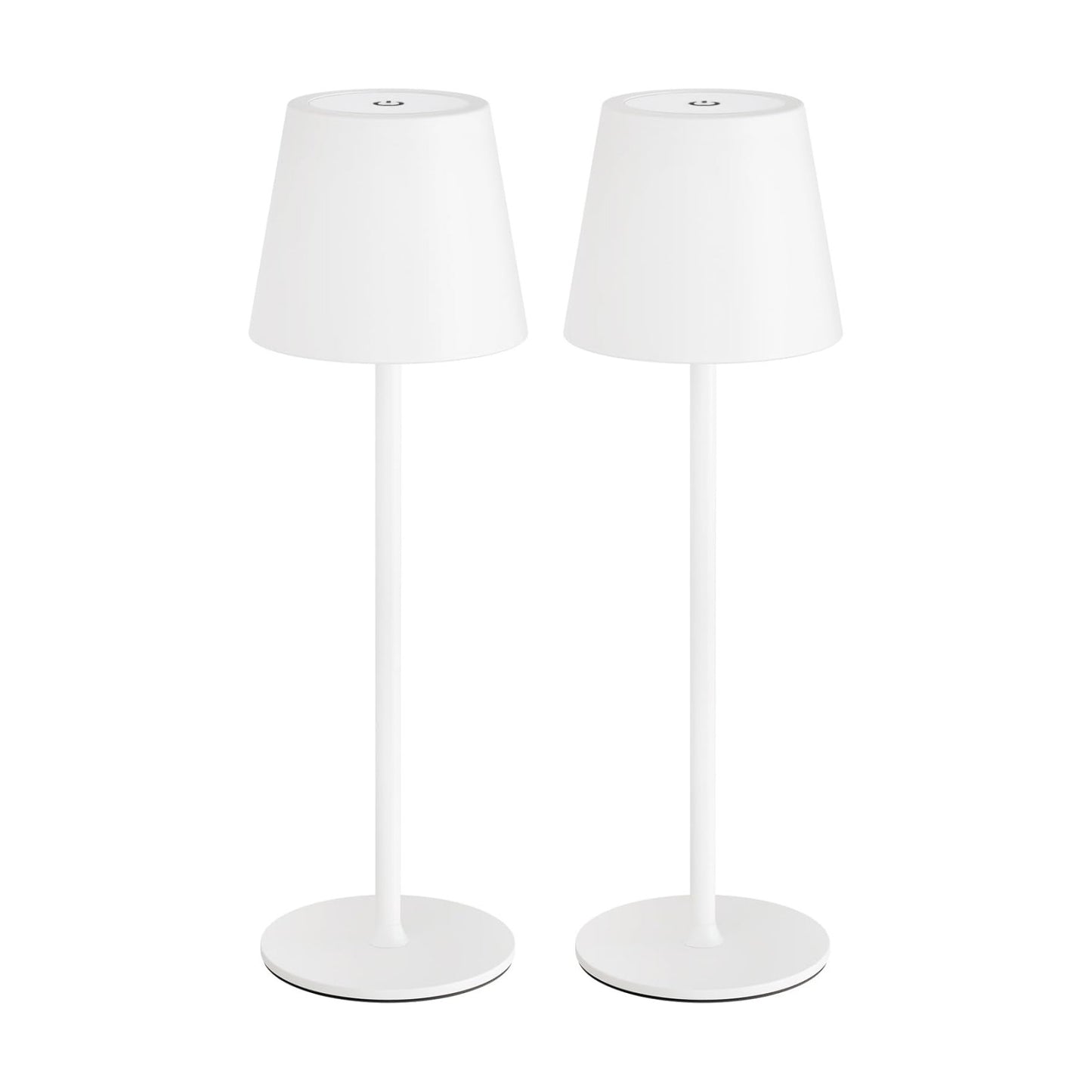 uuffoo 2 Pack Cordless Table Lamp Rechargeable 5000mAH Battery Operated Lights Touch Control LED Portable Desk Lamps 3