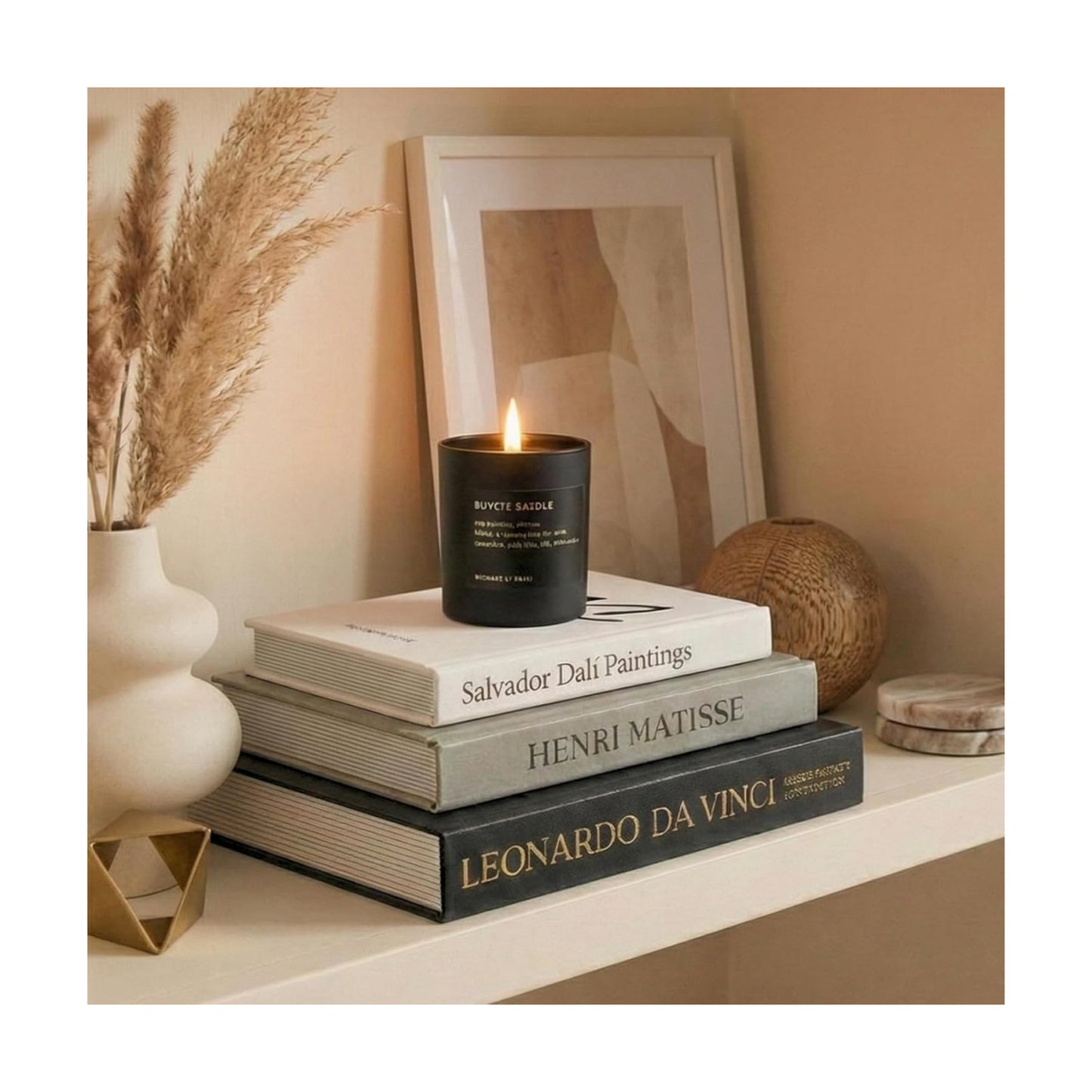 Elegant Linen Decorative Books / Black / Set of 3