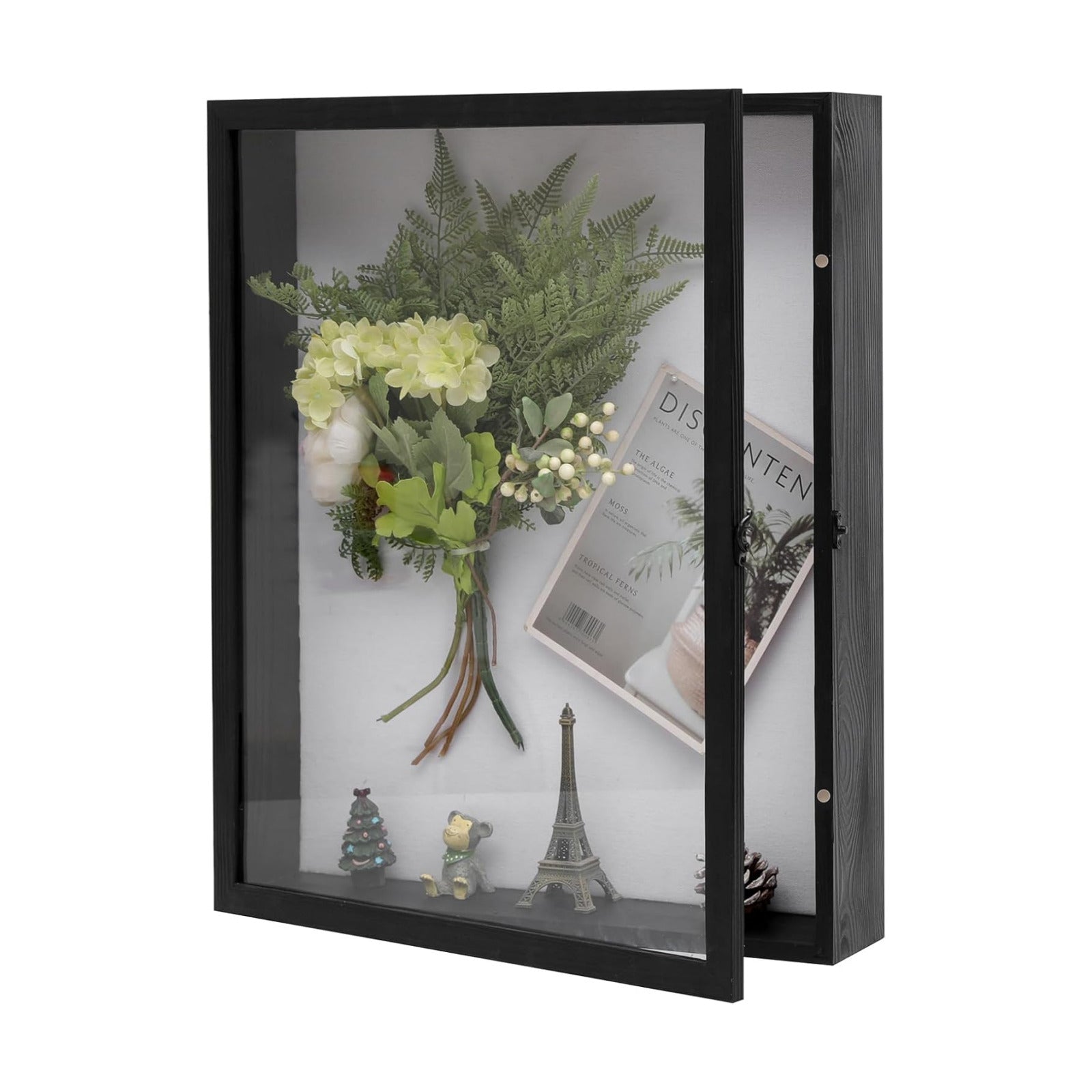 Muzilife 16x20 Large Shadow Box Pine Wood Picture Frame, 3.94 Deep, Black | FSC-Certified Solid Pine | Tempered Glass