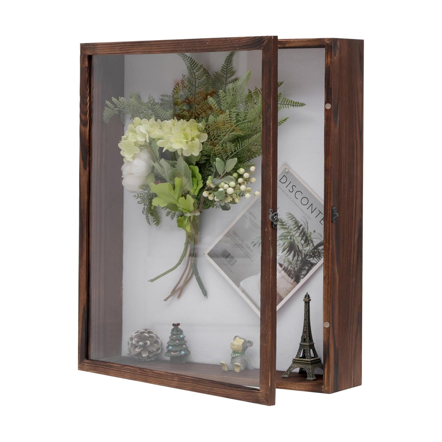 Muzilife 16x20 Large Shadow Box Pine Wood Picture Frame, 3.94 Deep, Brown | FSC-Certified Solid Pine | Tempered Glass