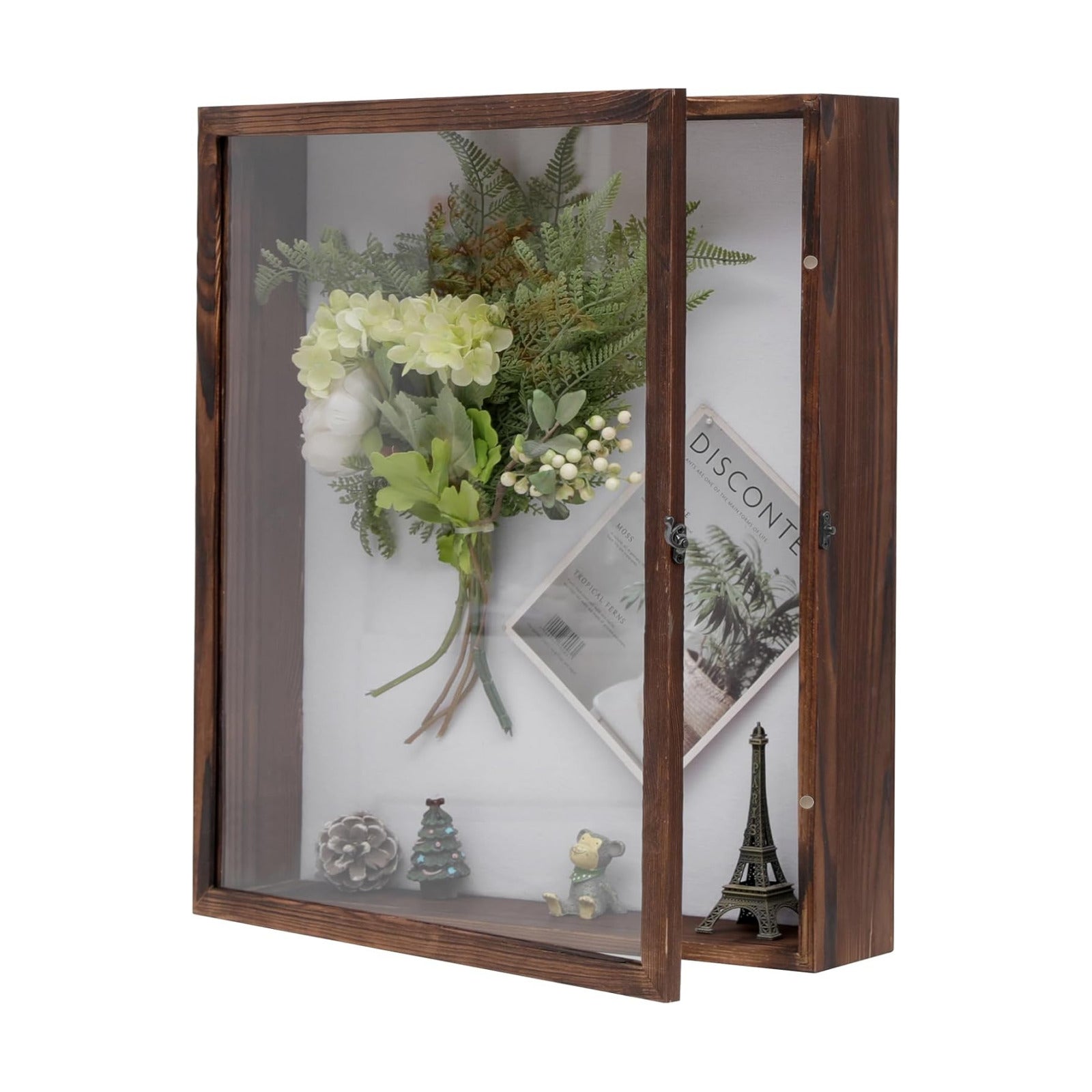 Muzilife 16x20 Large Shadow Box Pine Wood Picture Frame, 3.94 Deep, Brown | FSC-Certified Solid Pine | Tempered Glass