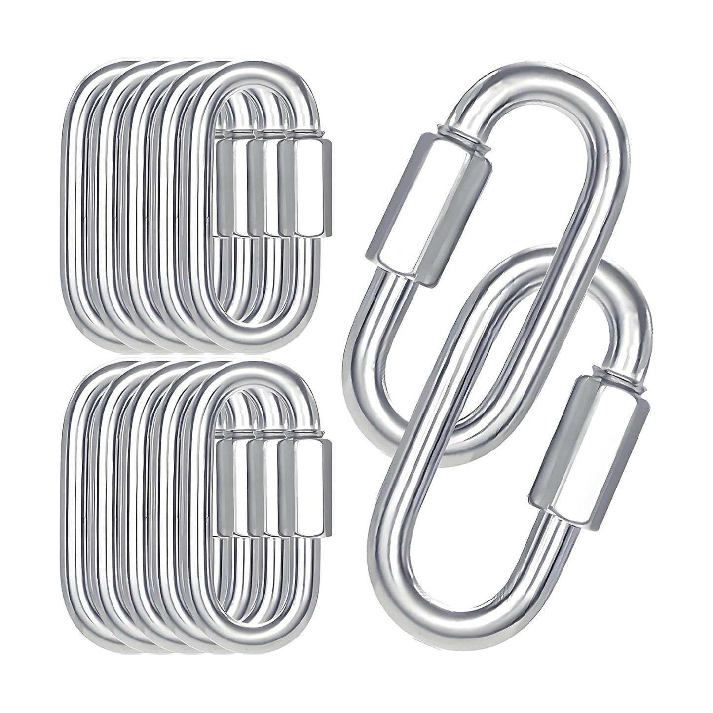 Quick Links Screw / Silver / M10 / 4 Inch / Set of 30