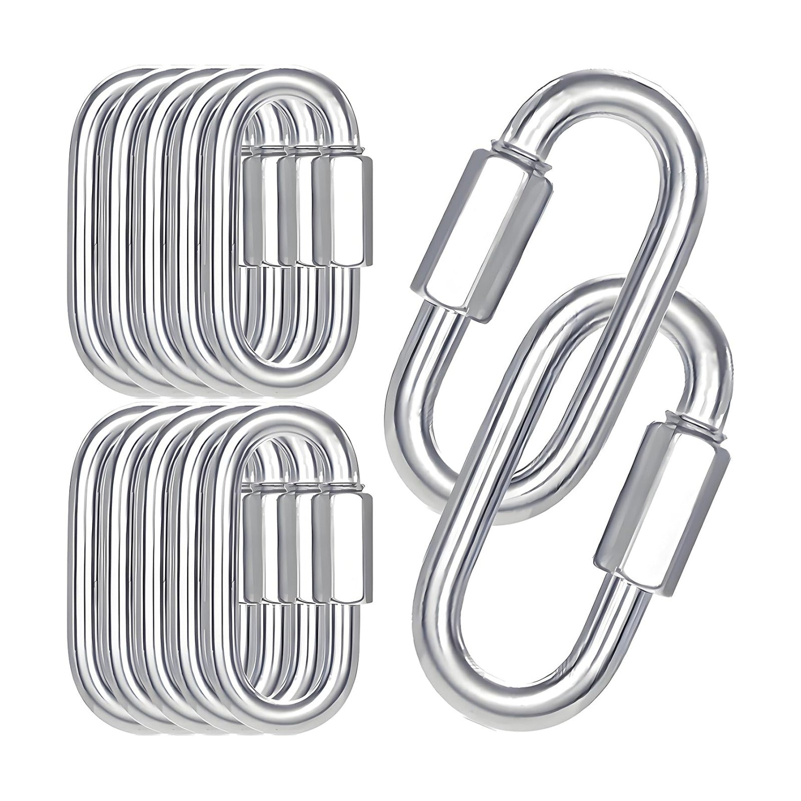 Quick Links Screw / Silver / M10 / 4 Inch / Set of 30