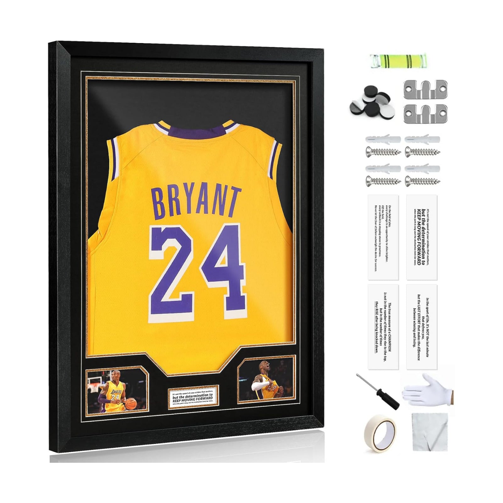 Jersey Frame Display Case 3 Pack, Large Clear Acrylic Shadow Box with UV Protection for Basketball Baseball Football