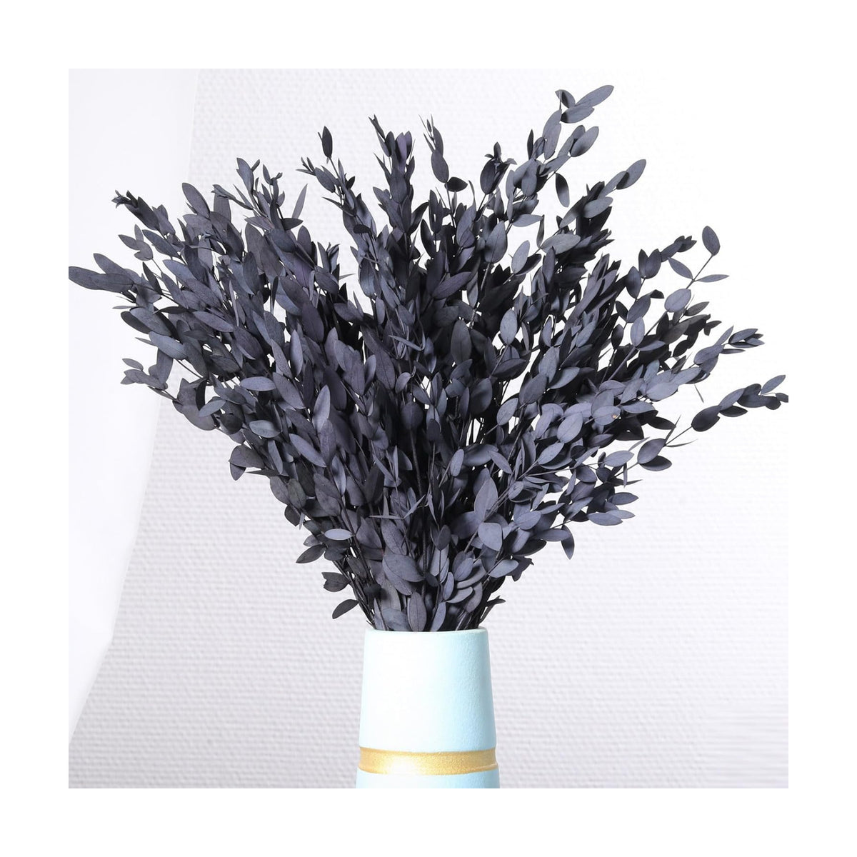 Dried Eucalyptus Leaves Real Preserved Stems, Fresh Eucalyptus Garland Branches for Shower, Dried Plant Live Bundle Purple Leaves for Wedding Wreath Party Home Fragrance Vase Décor