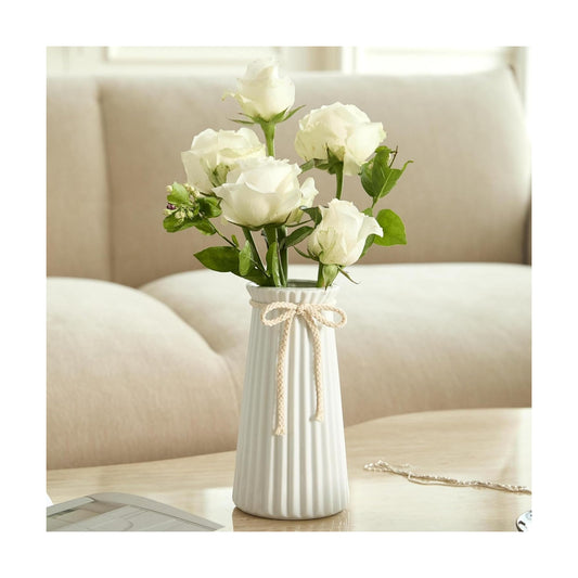 Ceramic Flower Vase / Vase-02 / White