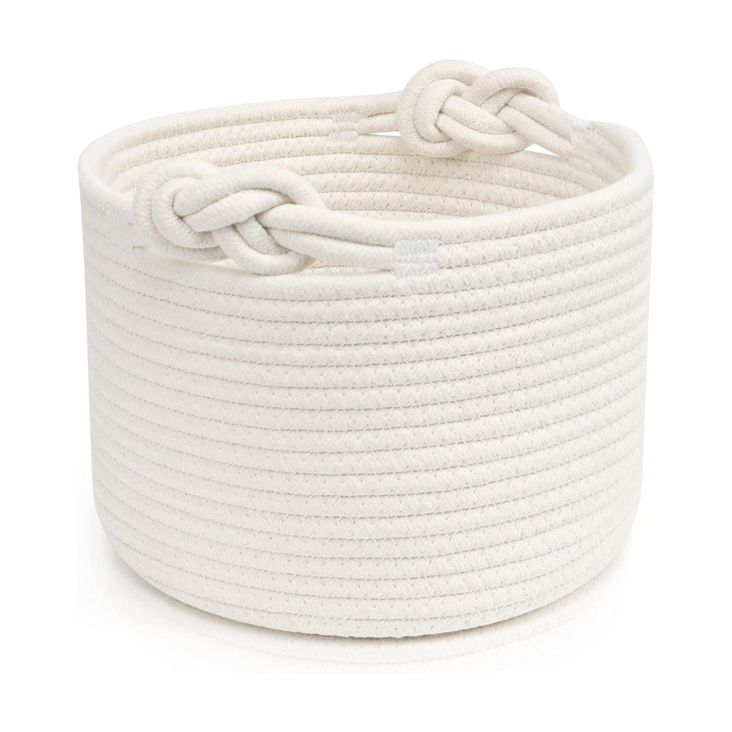 Storage Basket / Small Rope Basket / White