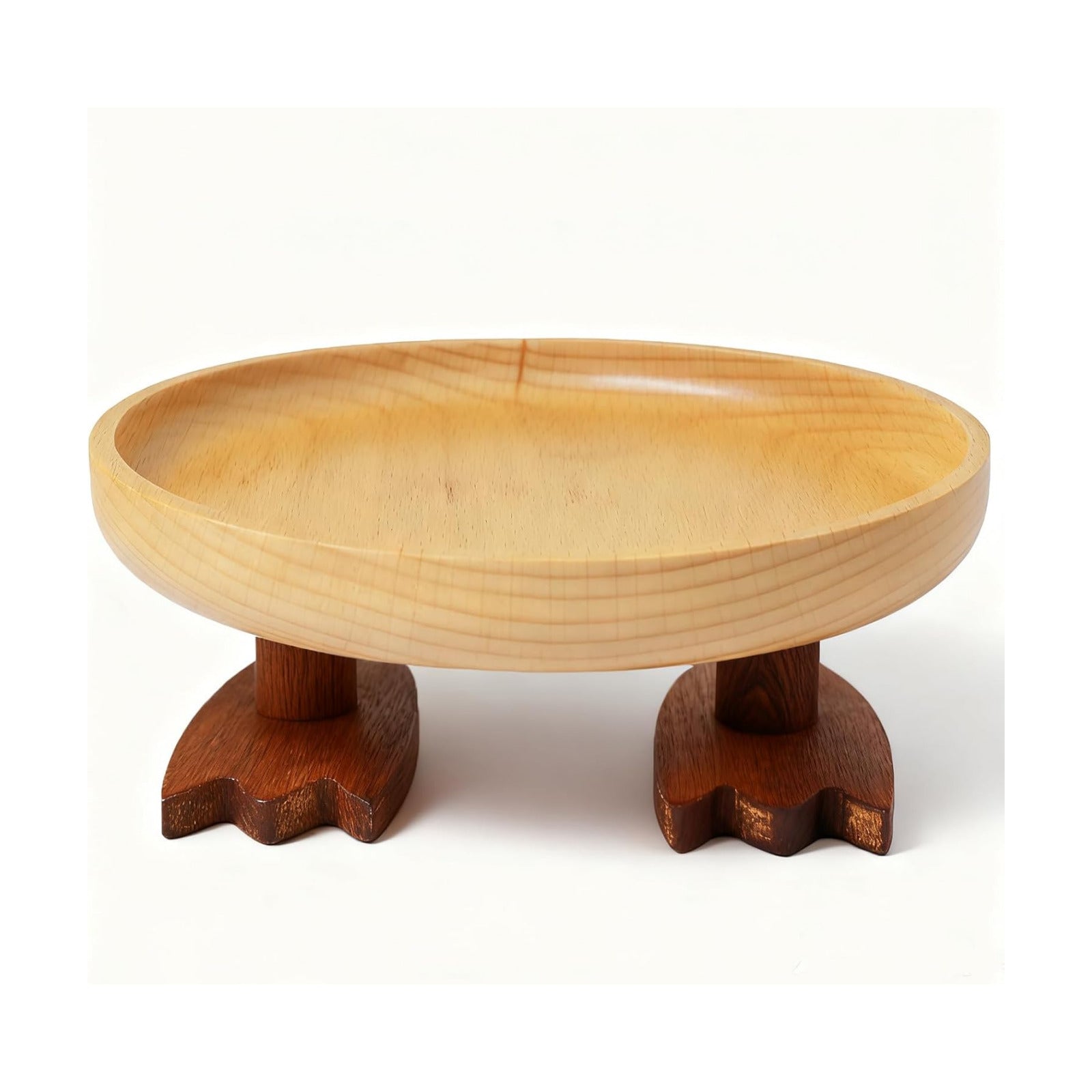 Key Tray / Valet Tray / Natural Wood / Round