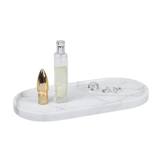 Natural Marble Tray / Carrara White / 9.8 x 4.7 x 0.6